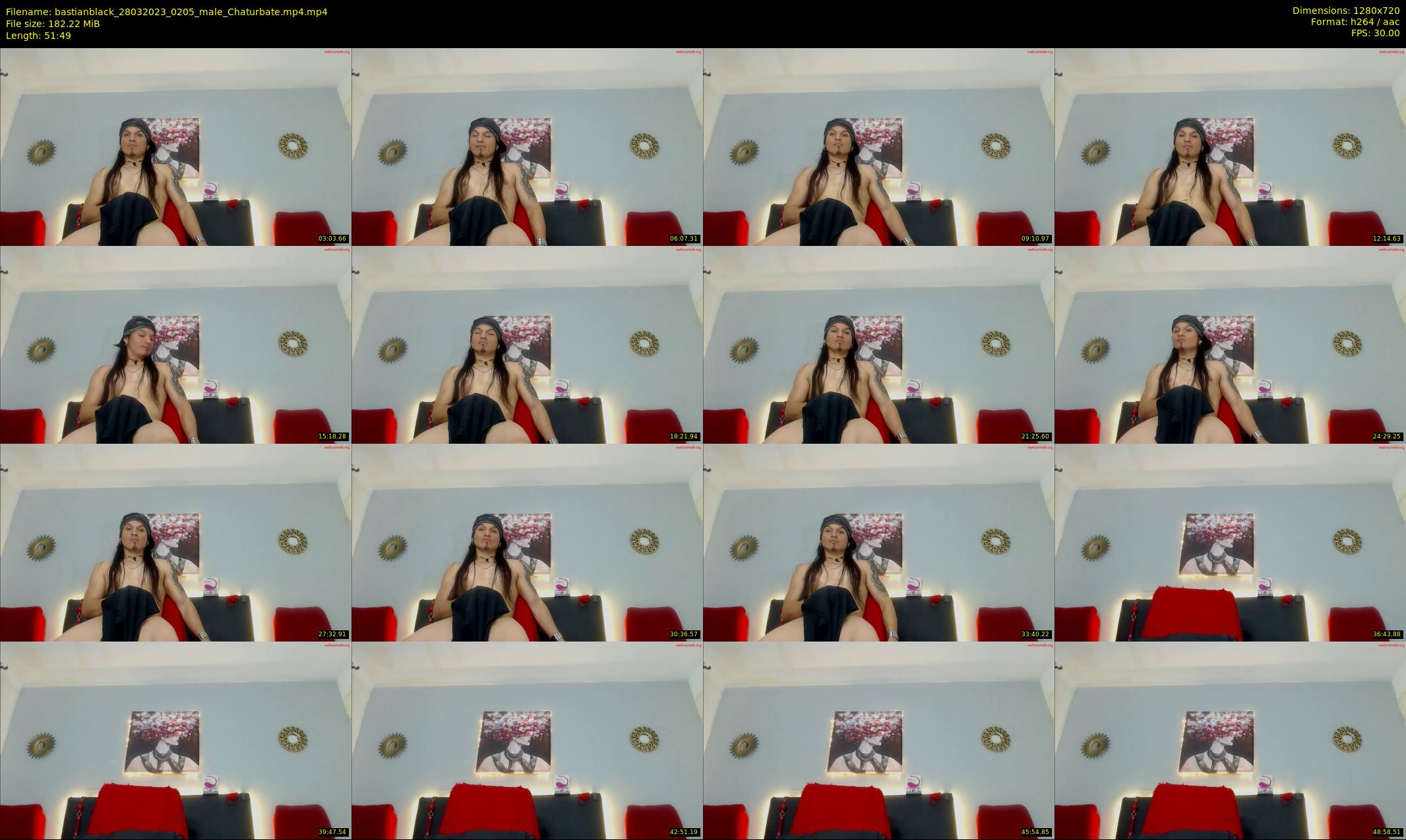 bastianblack — 52 minute Chaturbate male cam show recording, 720p, Mar 28, 2023