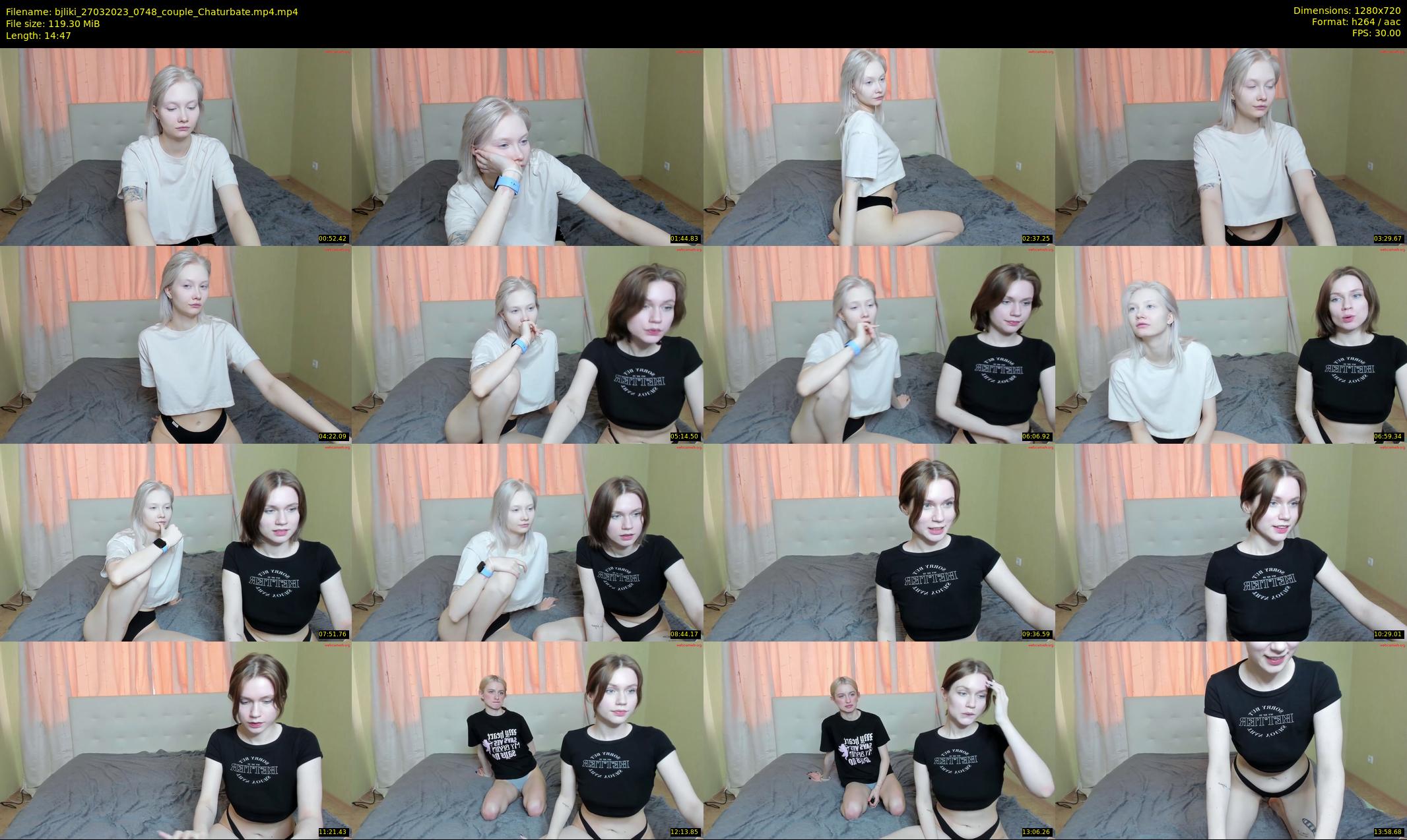 bjliki — 15 minute Chaturbate couple cam show recording, 720p, Mar 27, 2023