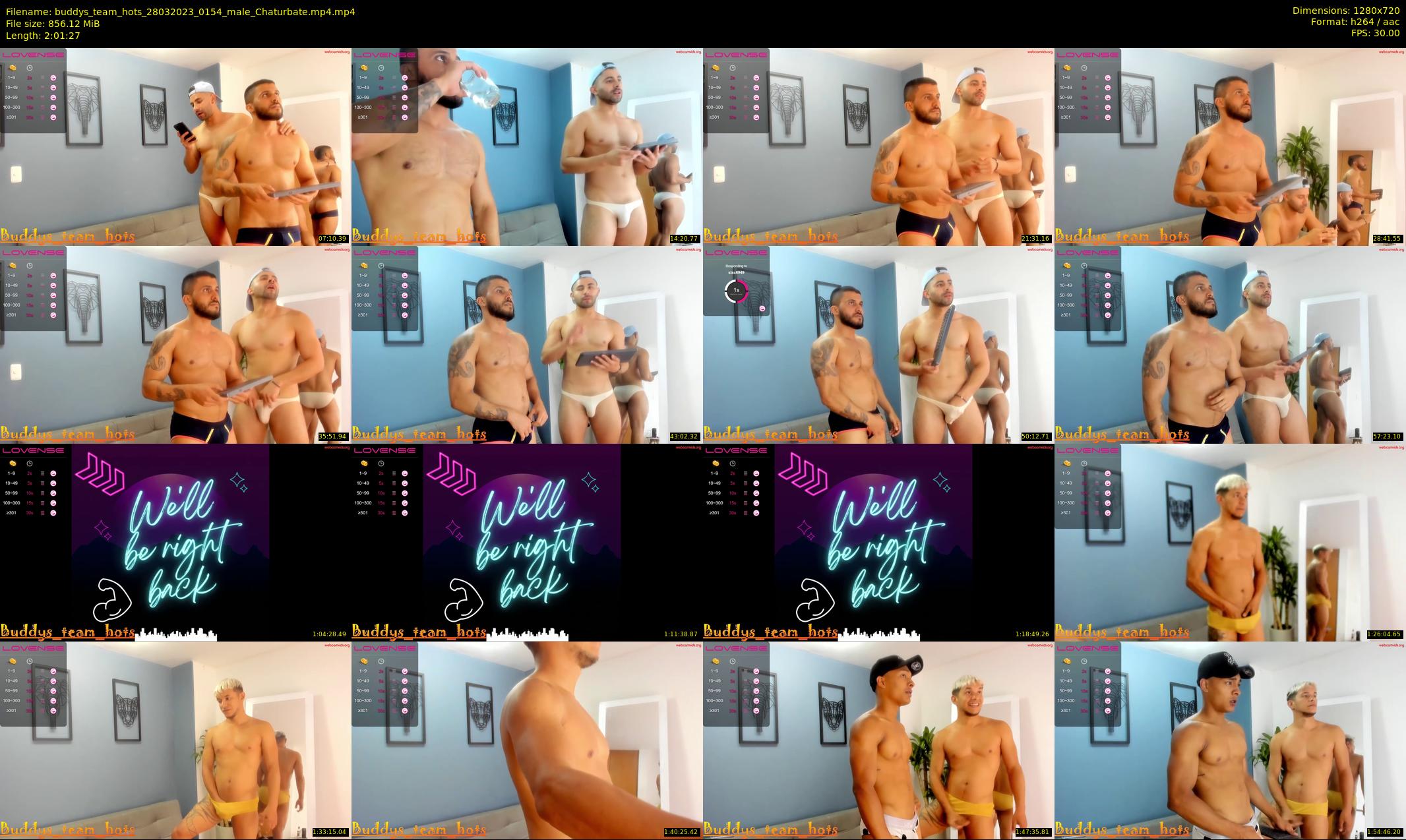buddys_team_hots — 122 minute Chaturbate couple cam show recording, 720p, Mar 28, 2023