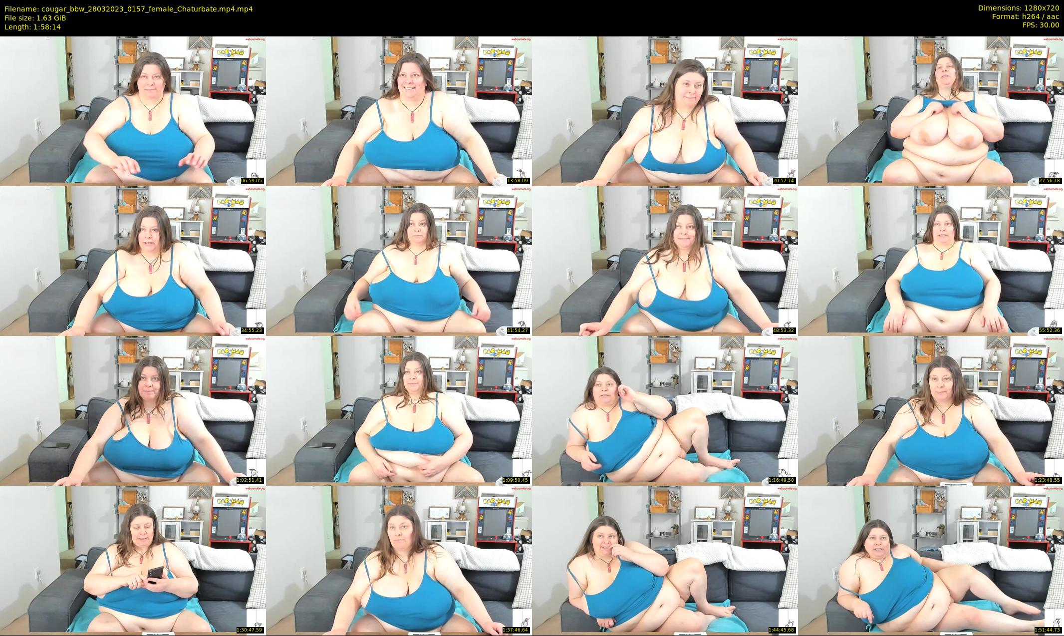 cougar_bbw — 119 minute Chaturbate female cam show recording, 720p, Mar 28, 2023