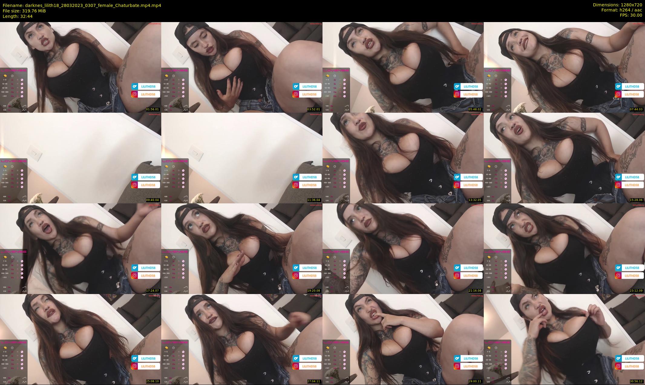 darknes_lilith18 — 33 minute Chaturbate female cam show recording, 720p, Mar 28, 2023