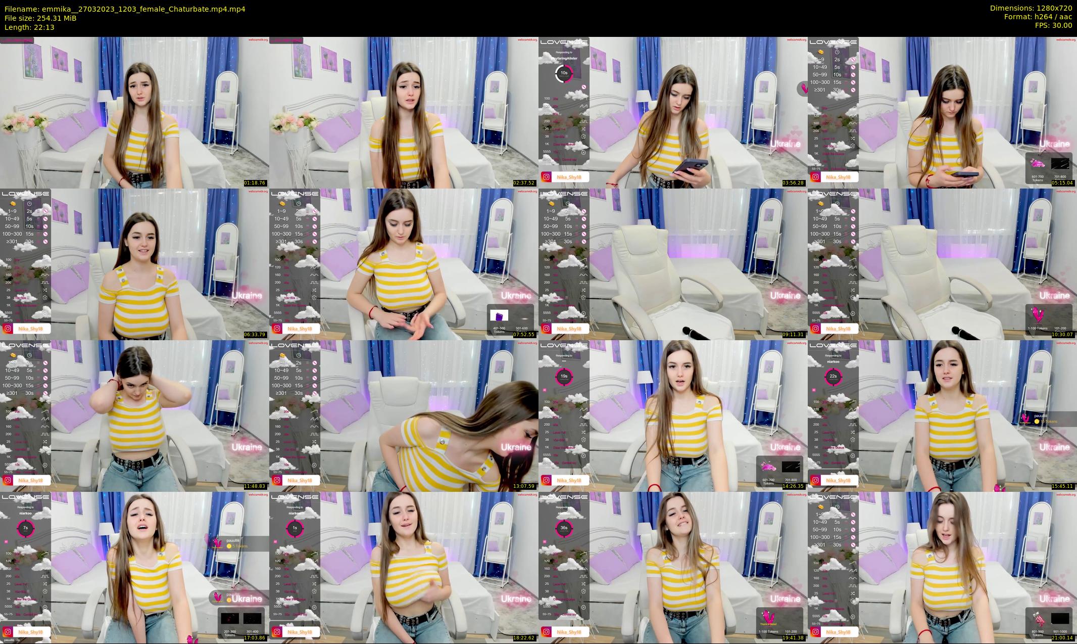emmika_ — 23 minute Chaturbate female cam show recording, 720p, Mar 27, 2023