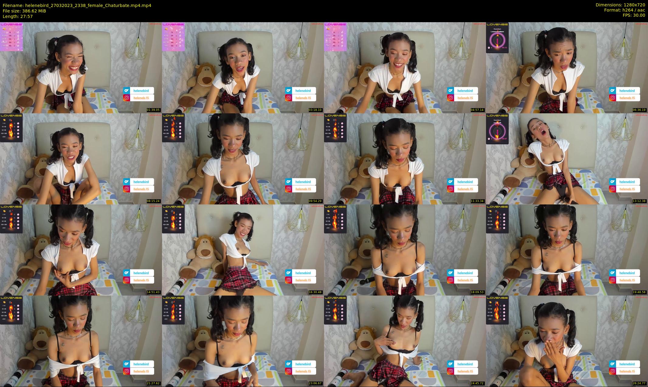 helenebird — 28 minute Chaturbate female cam show recording, 720p, Mar 27, 2023