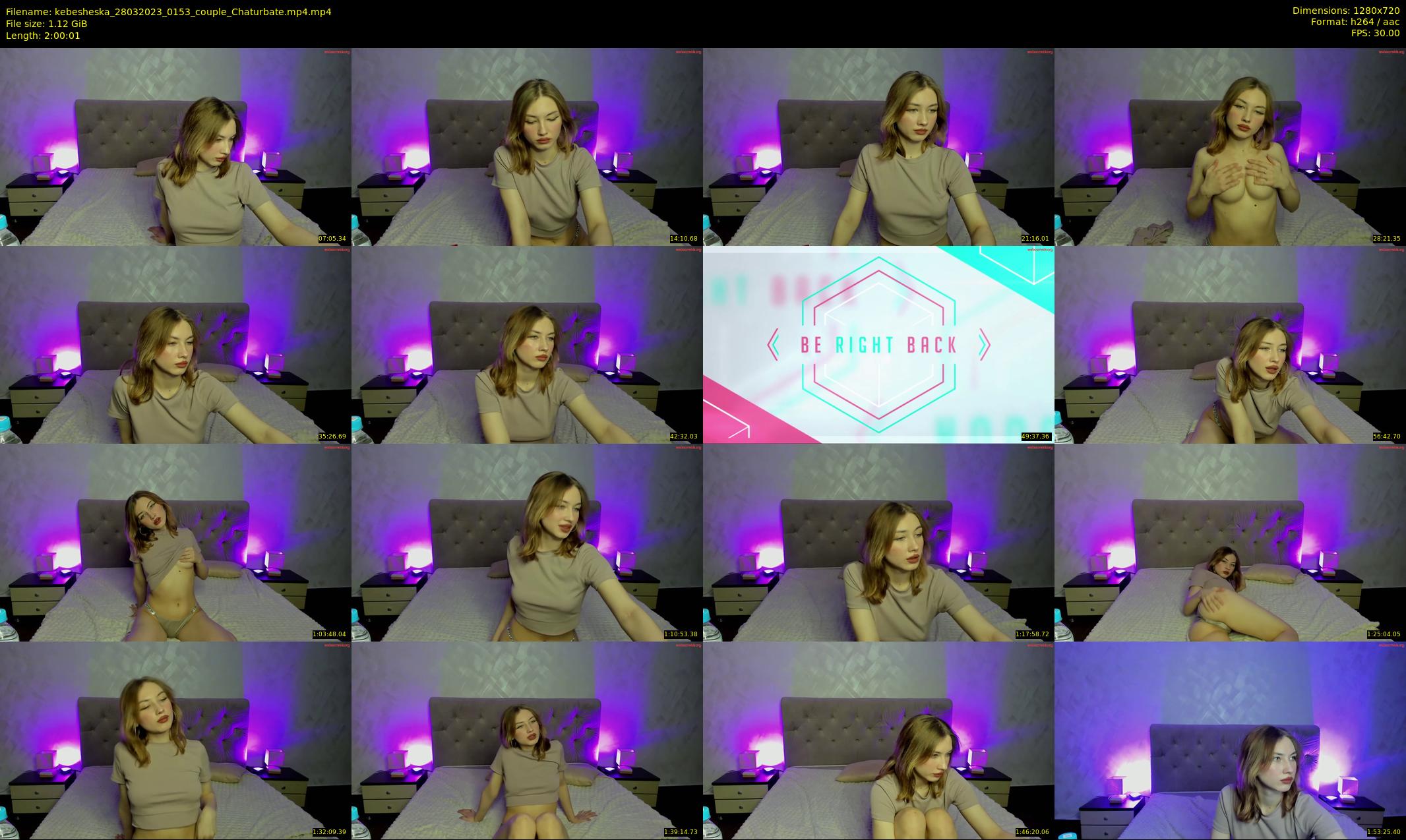 kebesheska — 121 minute Chaturbate couple cam show recording, 720p, Mar 28, 2023