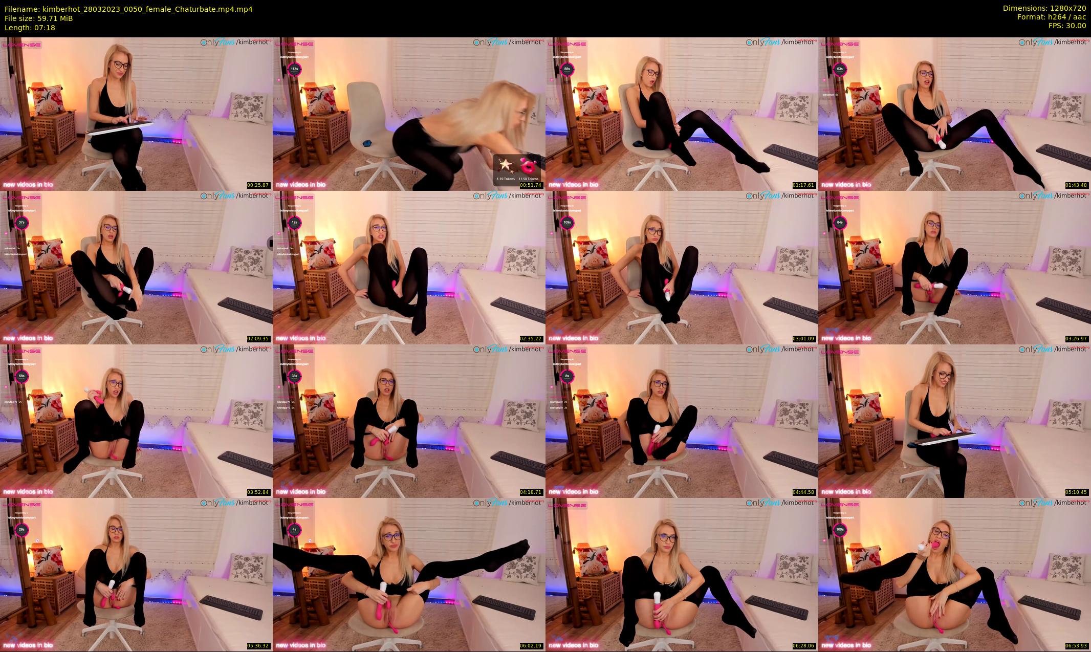 kimberhot — 8 minute Chaturbate female cam show recording, 720p, Mar 28, 2023