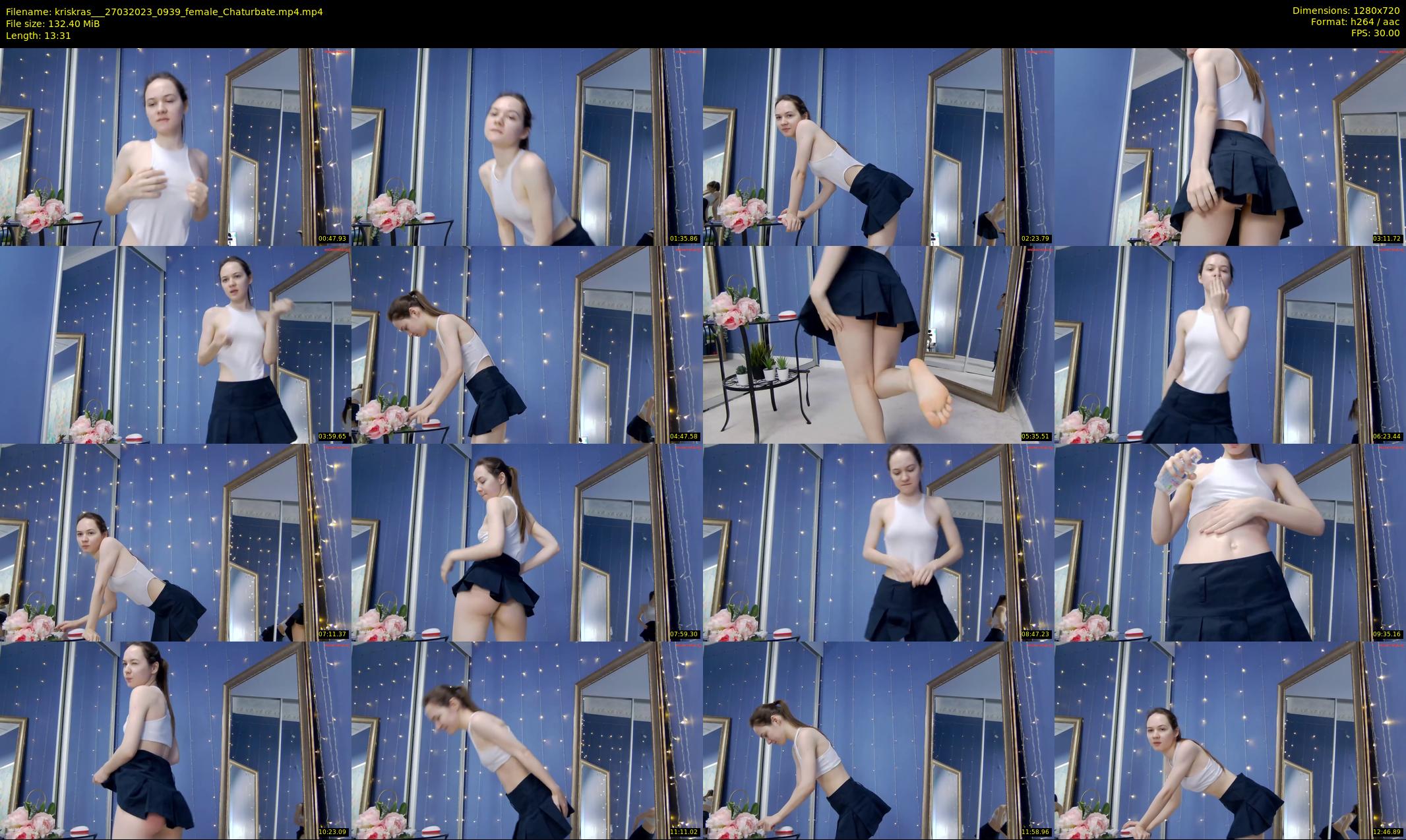 kriskras__ — 14 minute Chaturbate female cam show recording, 720p, Mar 27, 2023