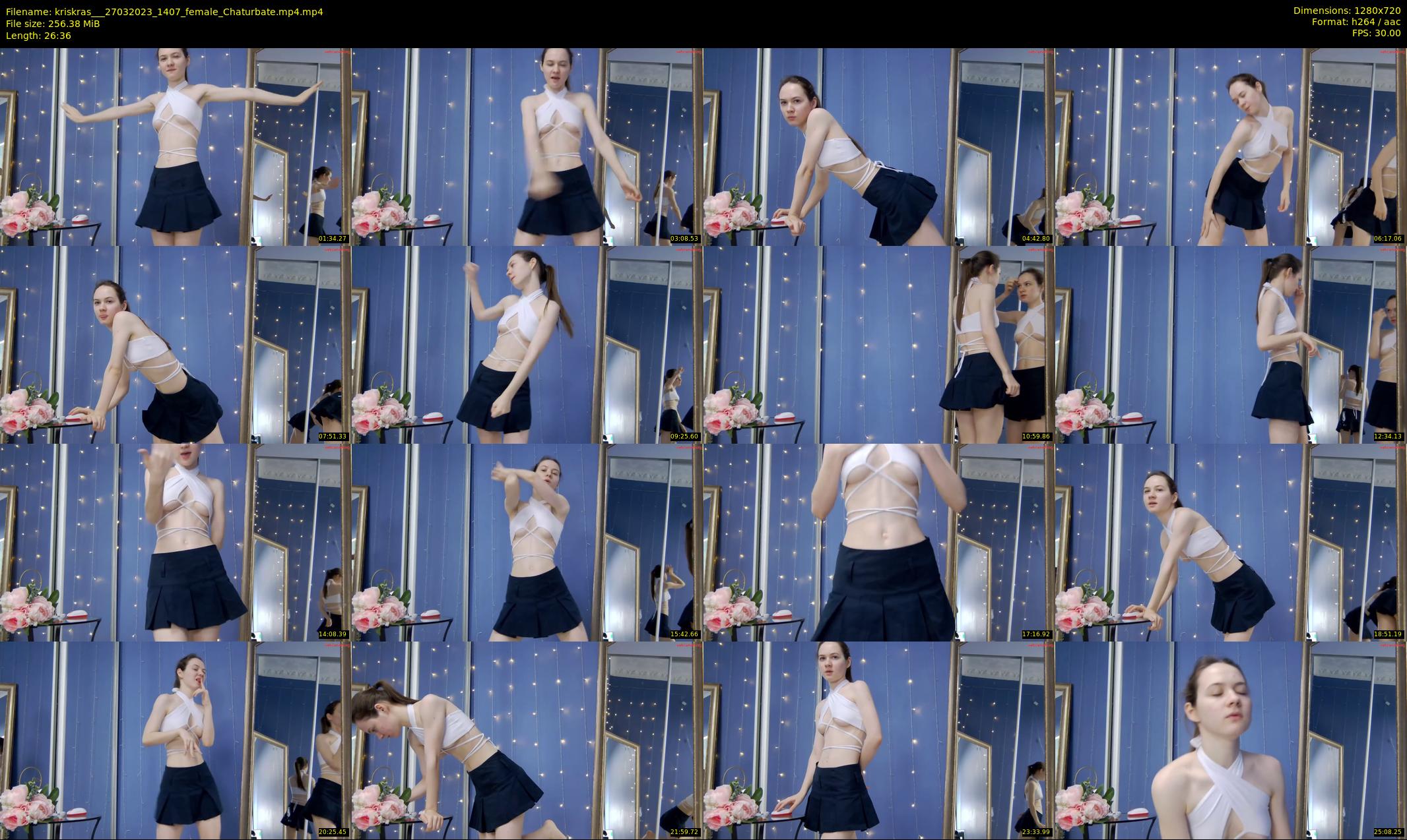 kriskras__ — 27 minute Chaturbate female cam show recording, 720p, Mar 27, 2023