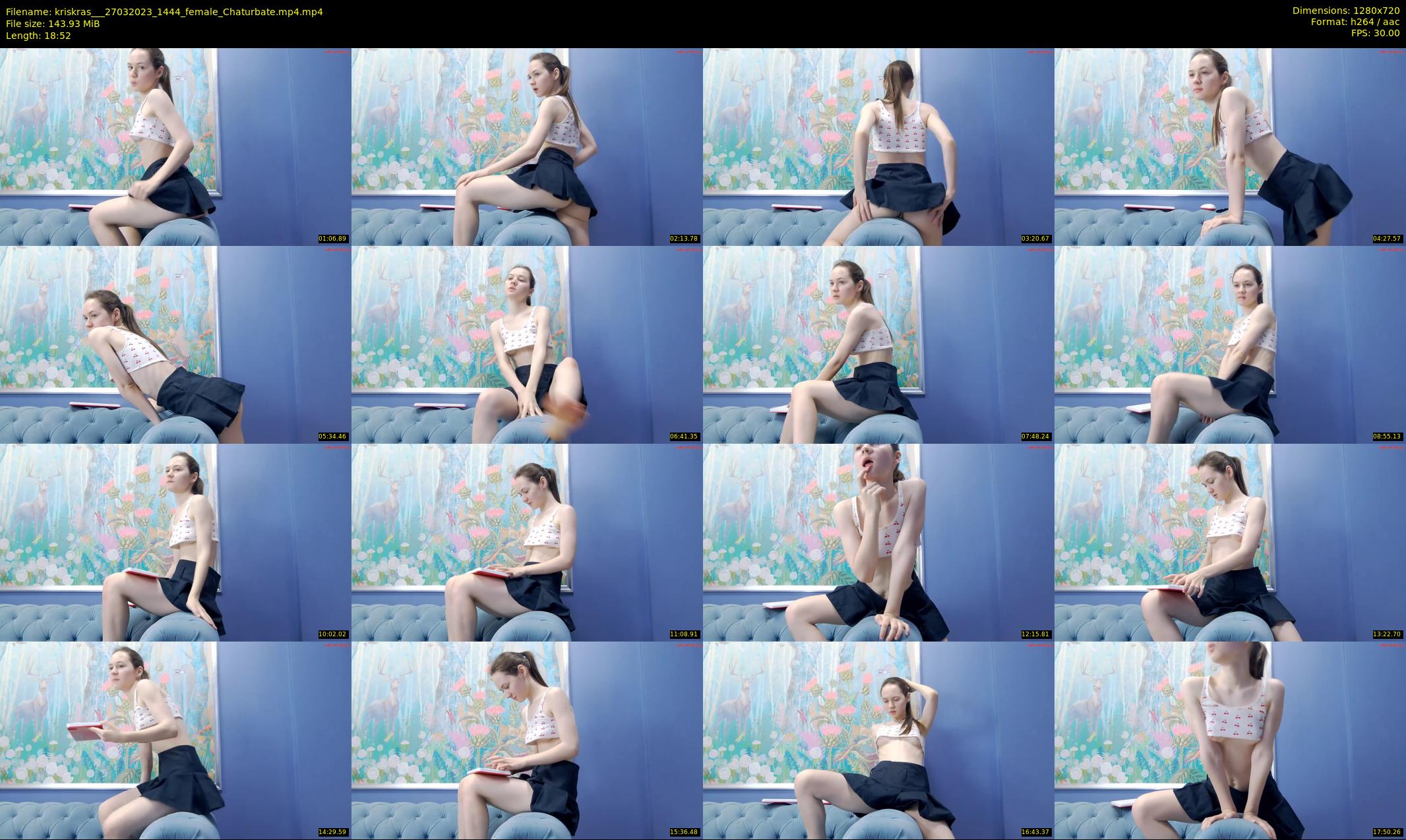 kriskras__ — 19 minute Chaturbate female cam show recording, 720p, Mar 27, 2023
