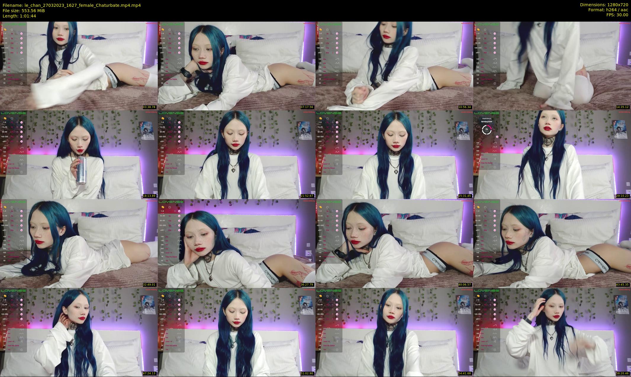 le_chan — 62 minute Chaturbate female cam show recording, 720p, Mar 27, 2023