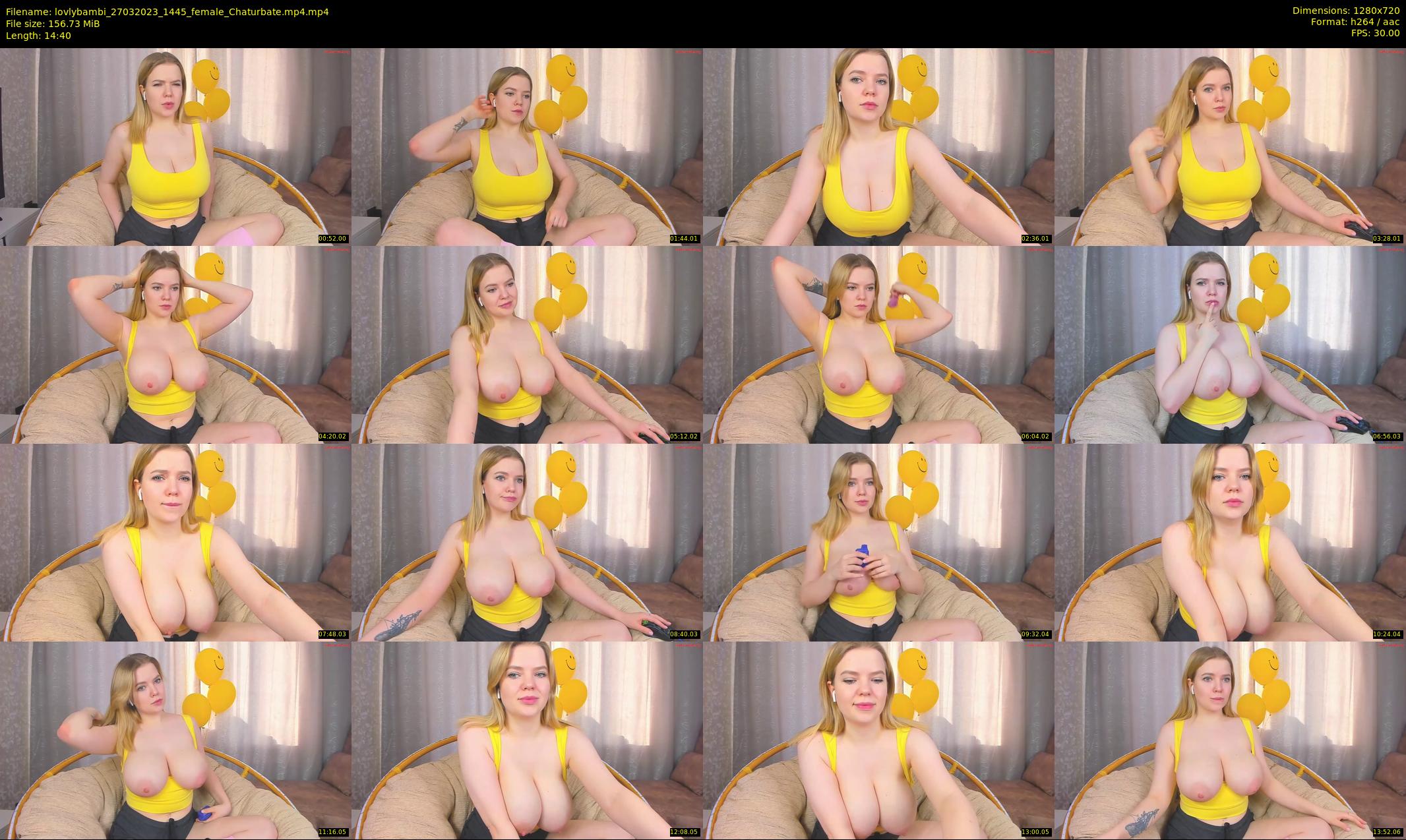 lovlybambi — 15 minute Chaturbate female cam show recording, 720p, Mar 27, 2023