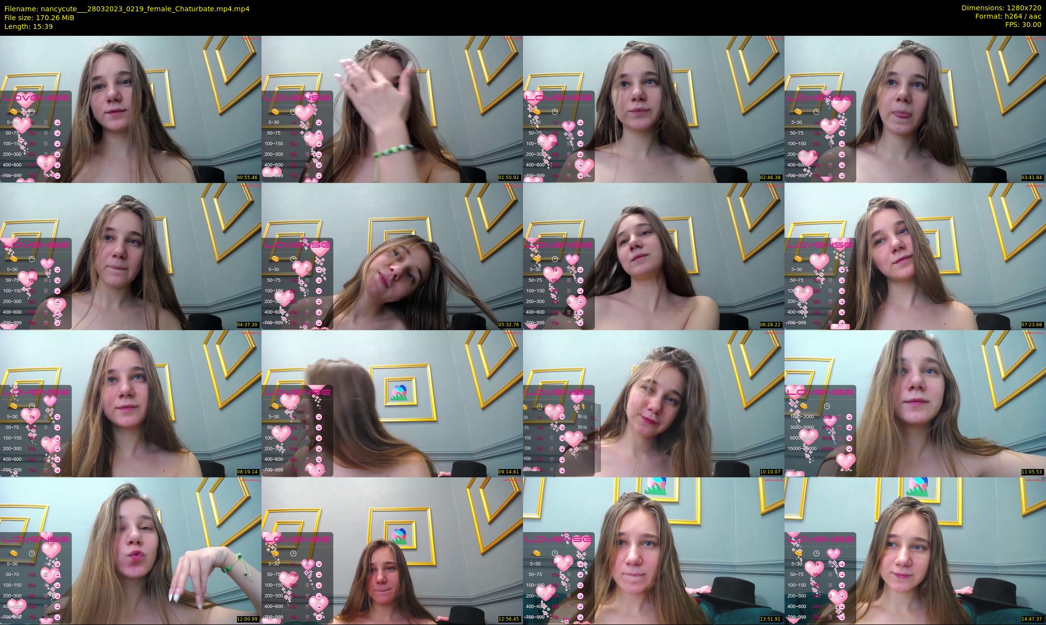 nancycute__ — 16 minute Chaturbate female cam show recording, 720p, Mar 28, 2023