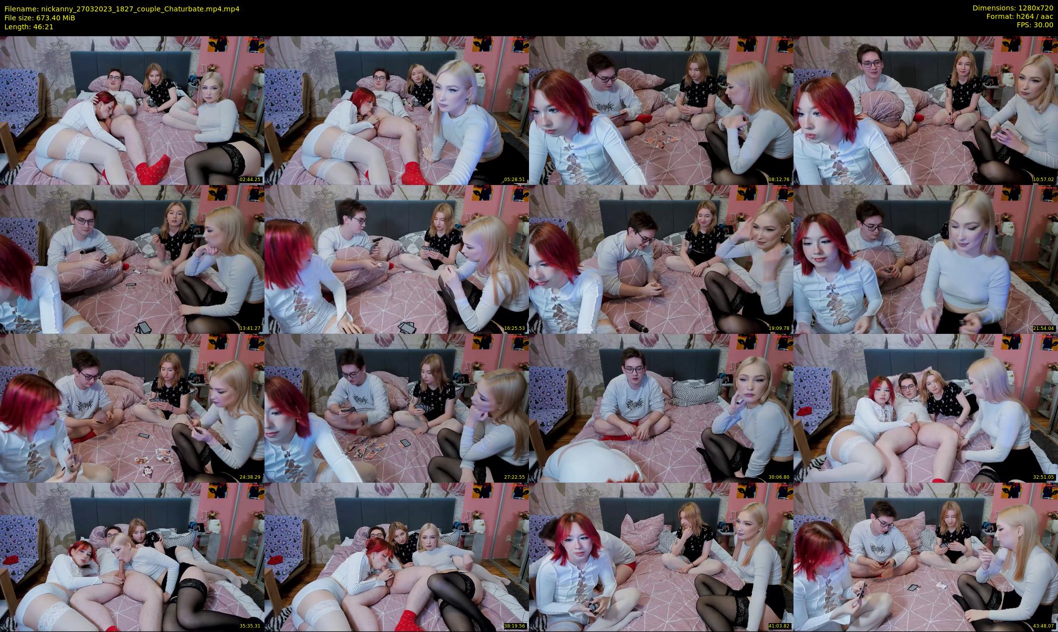 nickanny — 47 minute Chaturbate couple cam show recording, 720p, Mar 27, 2023