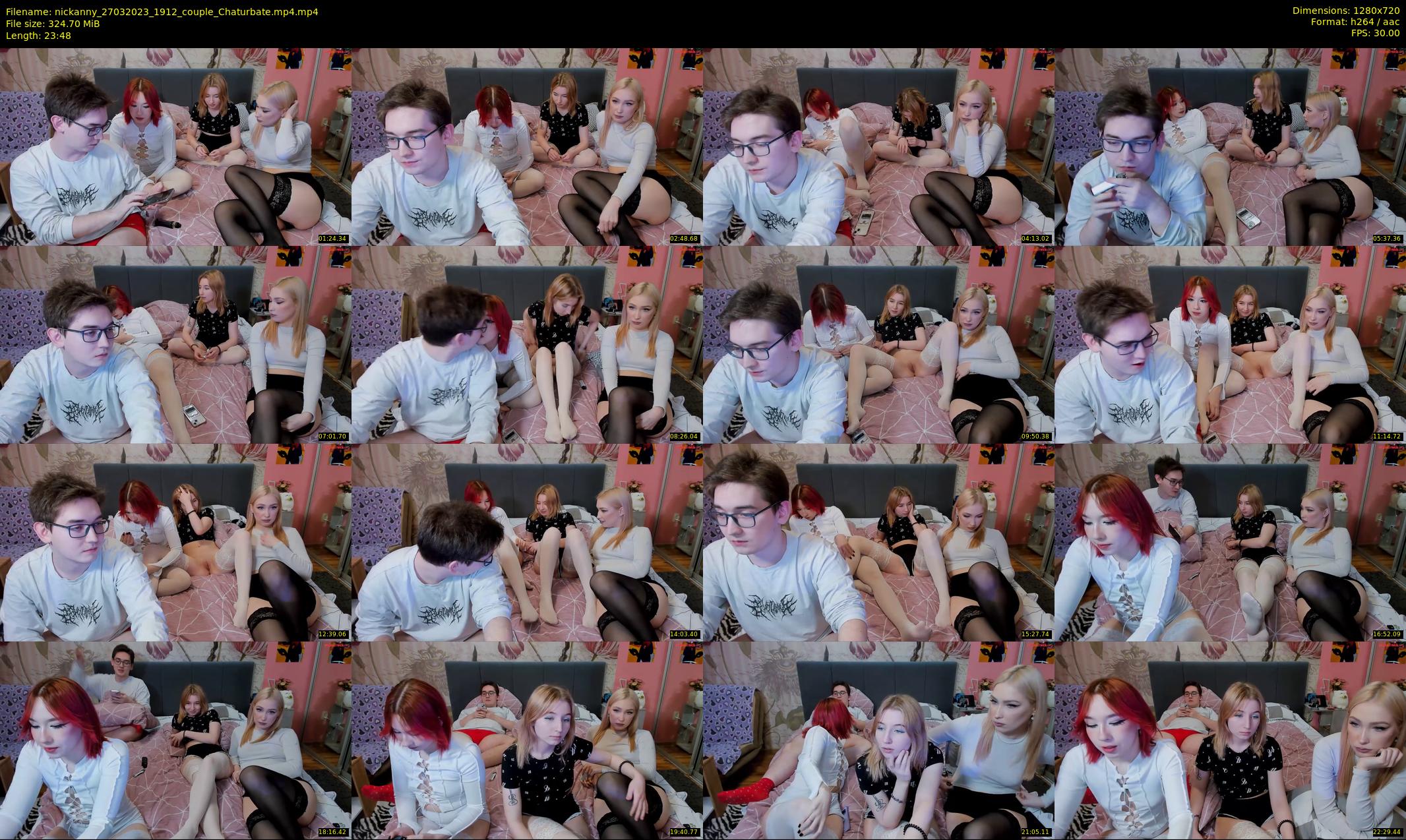 nickanny — 24 minute Chaturbate couple cam show recording, 720p, Mar 27, 2023