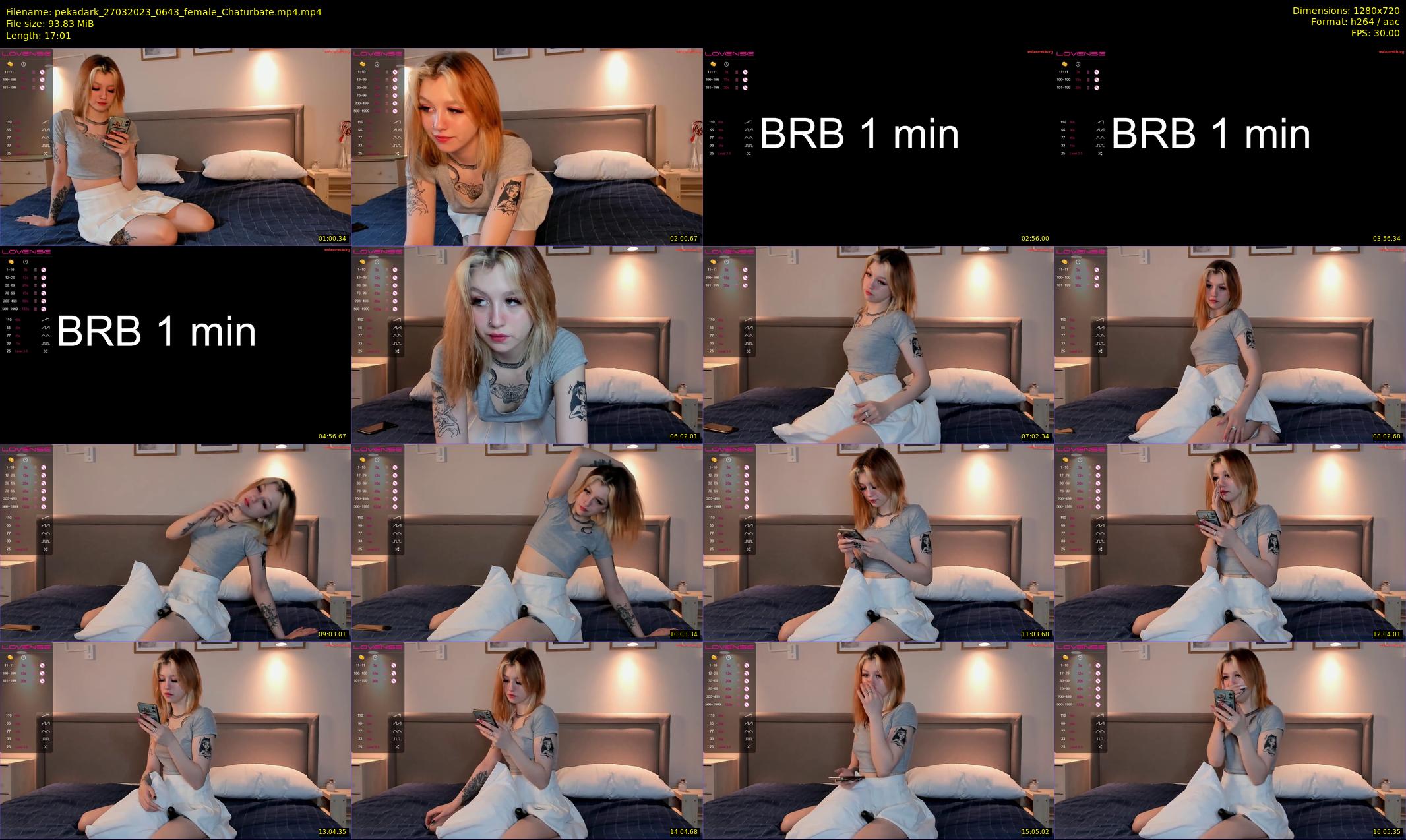 pekadark — 18 minute Chaturbate female cam show recording, 720p, Mar 27, 2023