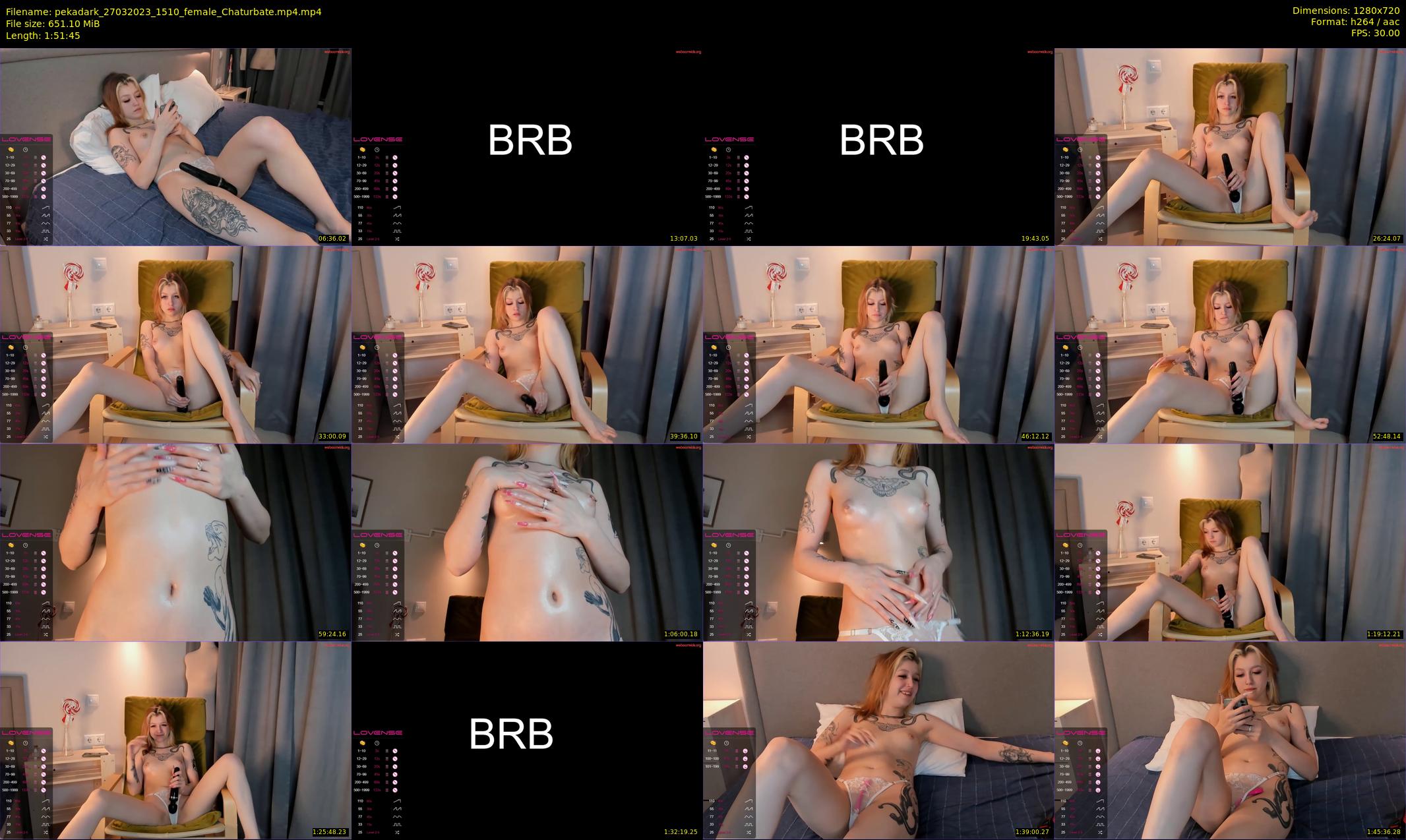 pekadark — 112 minute Chaturbate female cam show recording, 720p, Mar 27, 2023