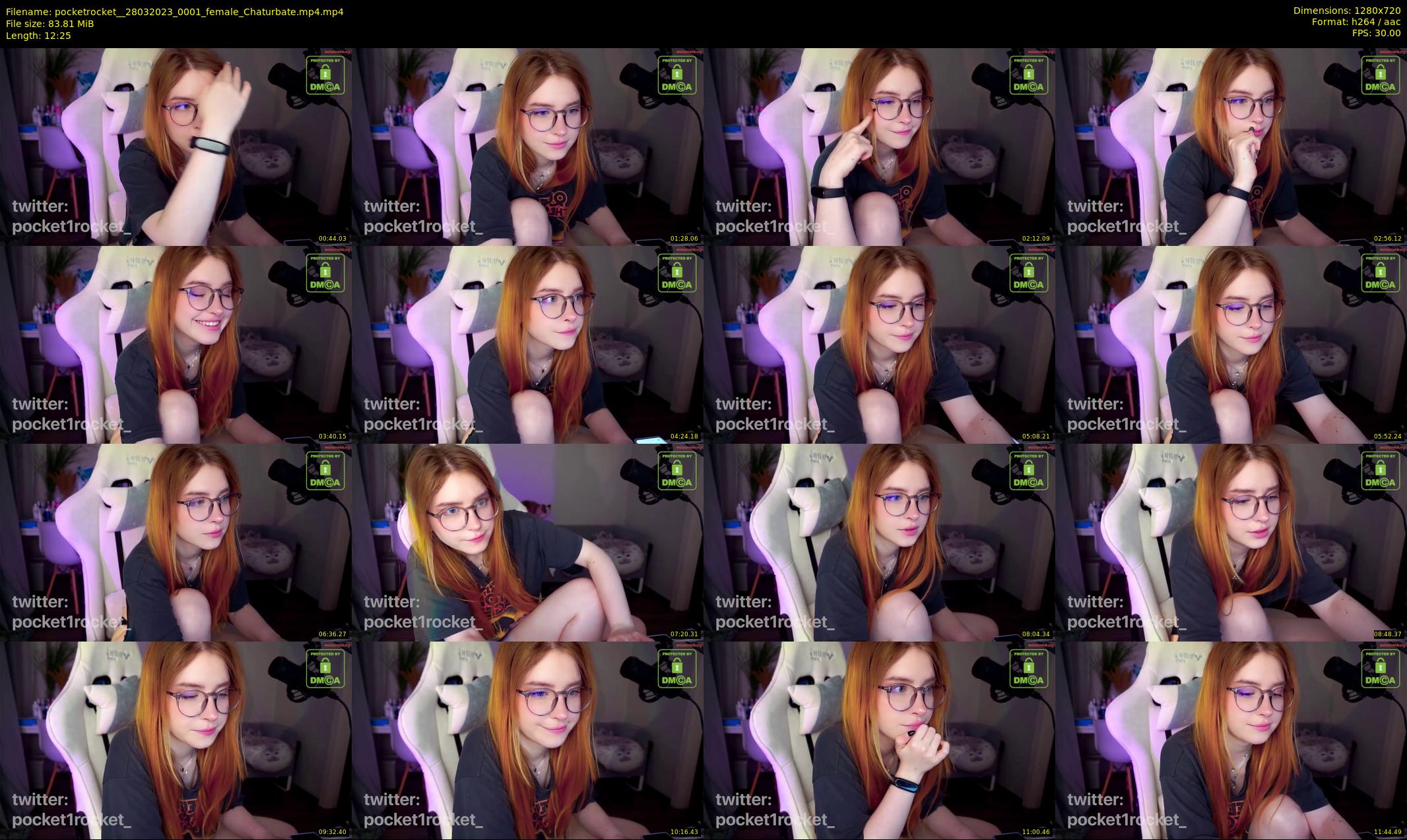 pocketrocket_ — 13 minute Chaturbate female cam show recording, 720p, Mar 28, 2023