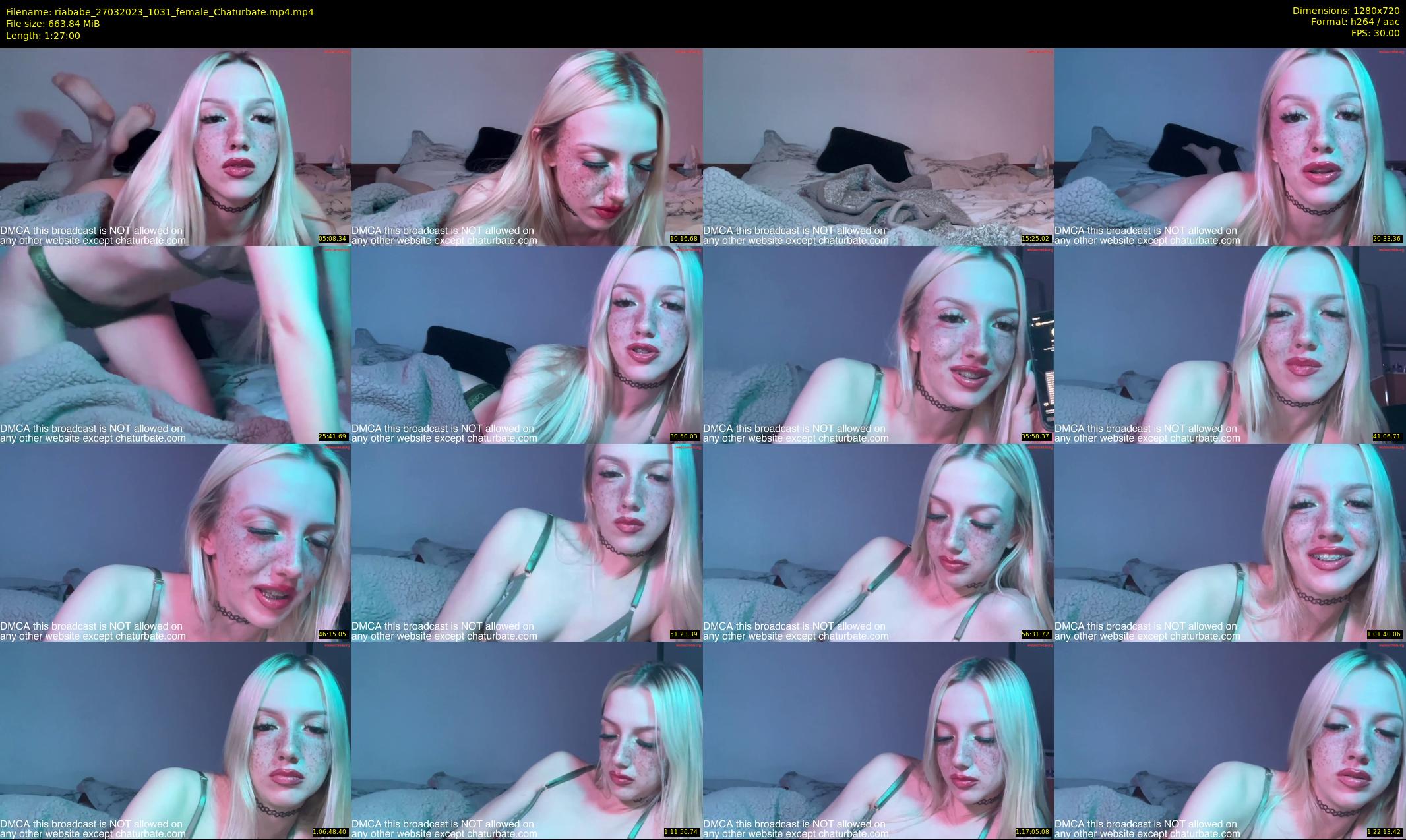riababe — 87 minute Chaturbate female cam show recording, 720p, Mar 27, 2023