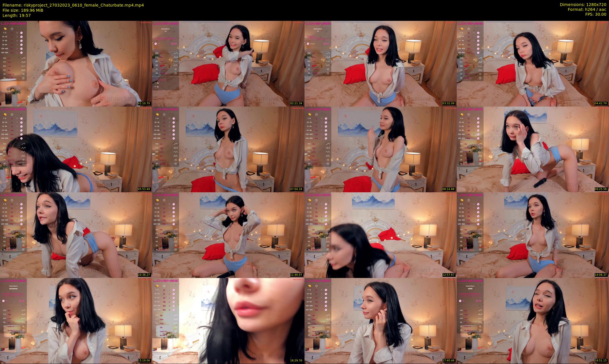 riskyproject — 20 minute Chaturbate couple cam show recording, 720p, Mar 27, 2023