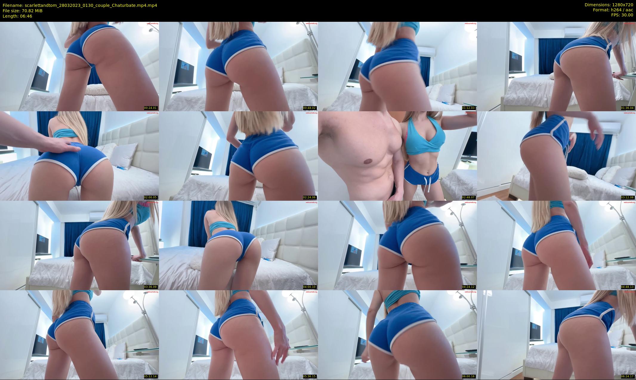 scarlettandtom — 7 minute Chaturbate couple cam show recording, 720p, Mar 28, 2023