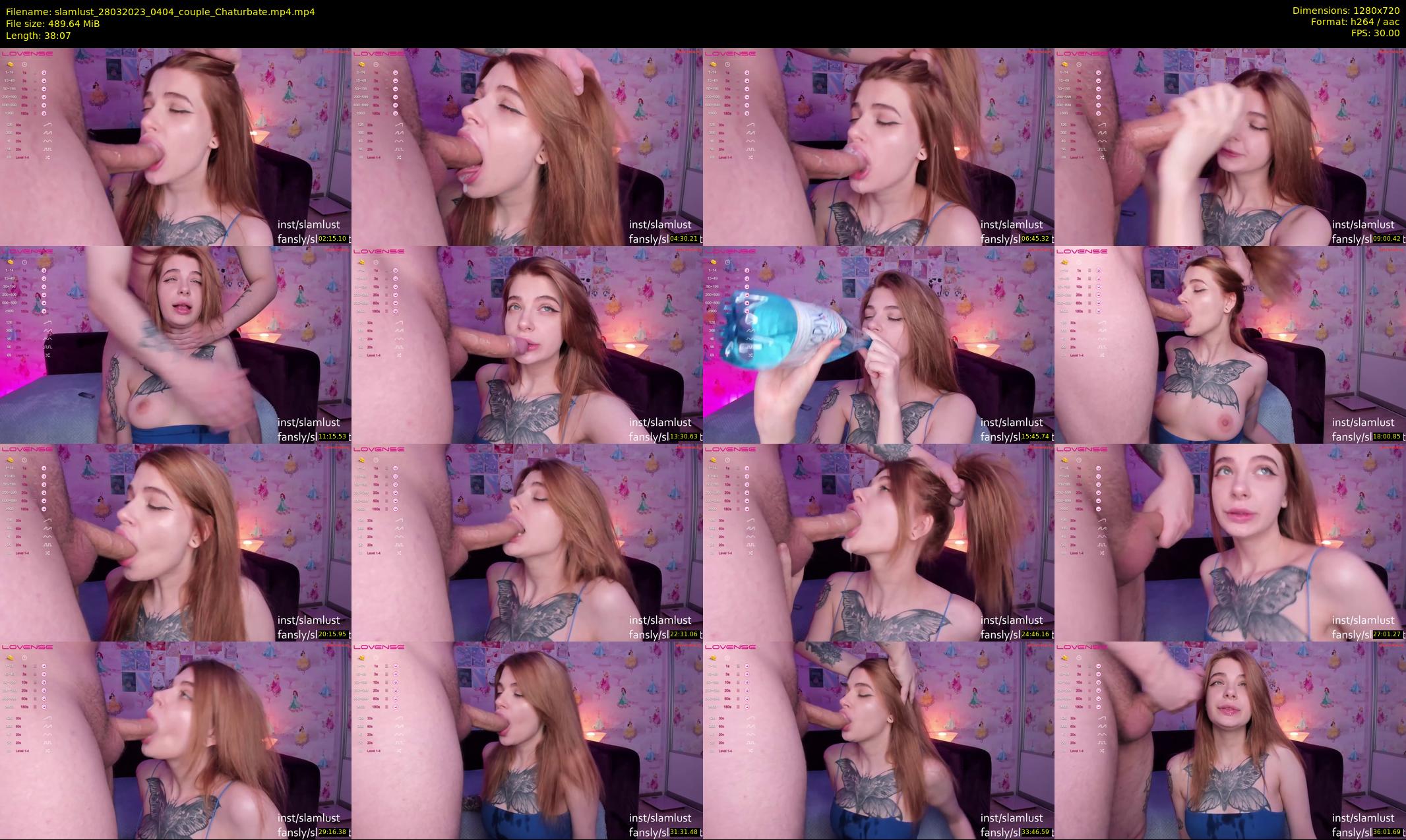 slamlust — 39 minute Chaturbate couple cam show recording, 720p, Mar 28, 2023