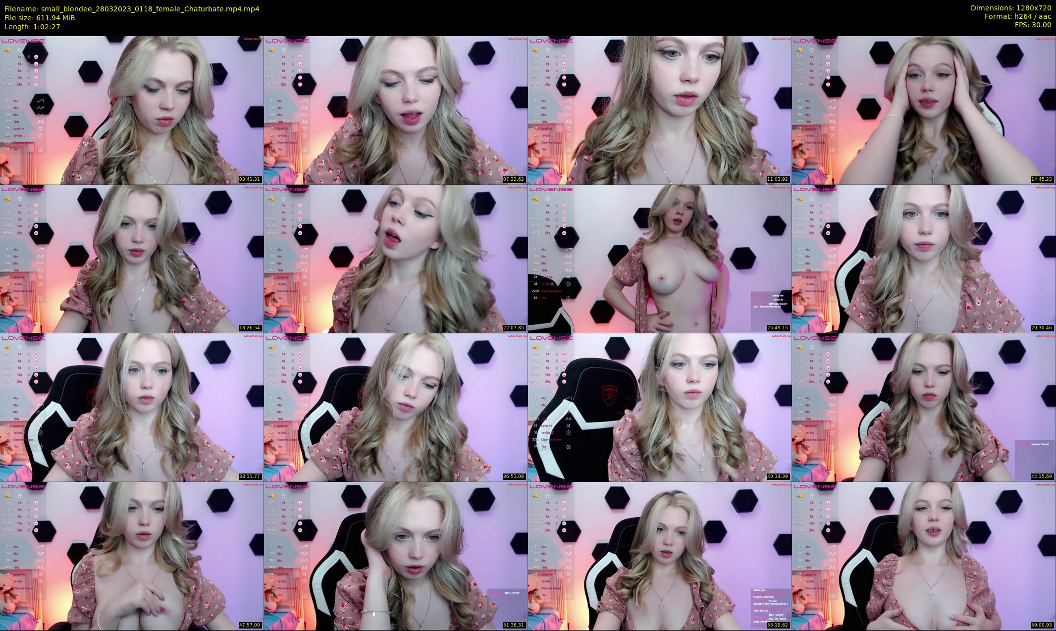 small_blondee — 63 minute Chaturbate female cam show recording, 720p, Mar 28, 2023