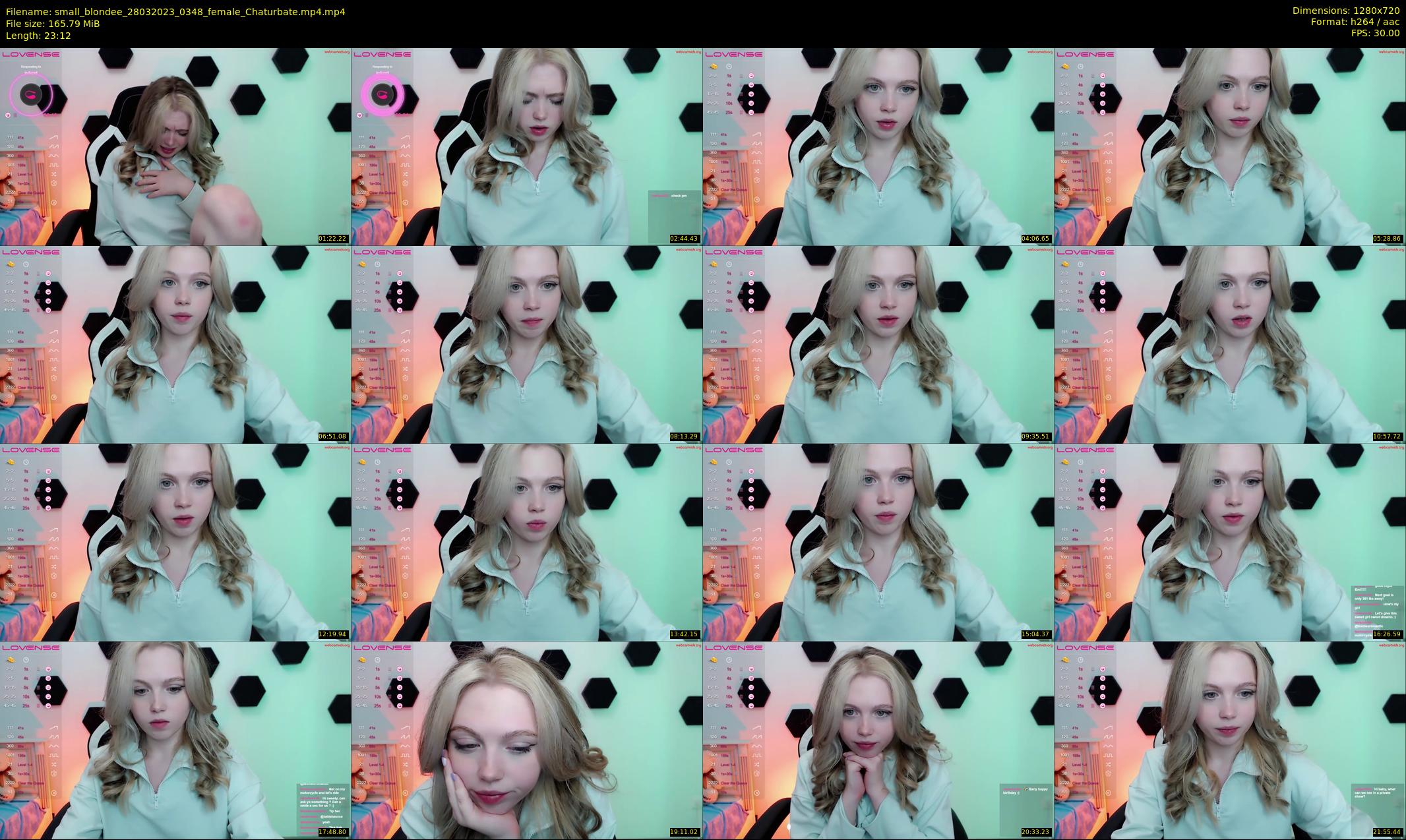 small_blondee — 24 minute Chaturbate female cam show recording, 720p, Mar 28, 2023