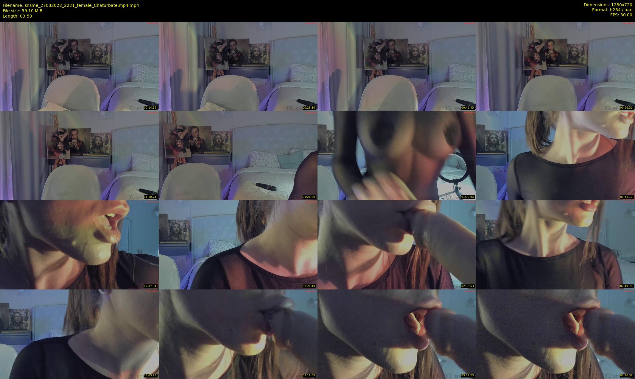 snsme — 4 minute Chaturbate female cam show recording, 720p, Mar 27, 2023