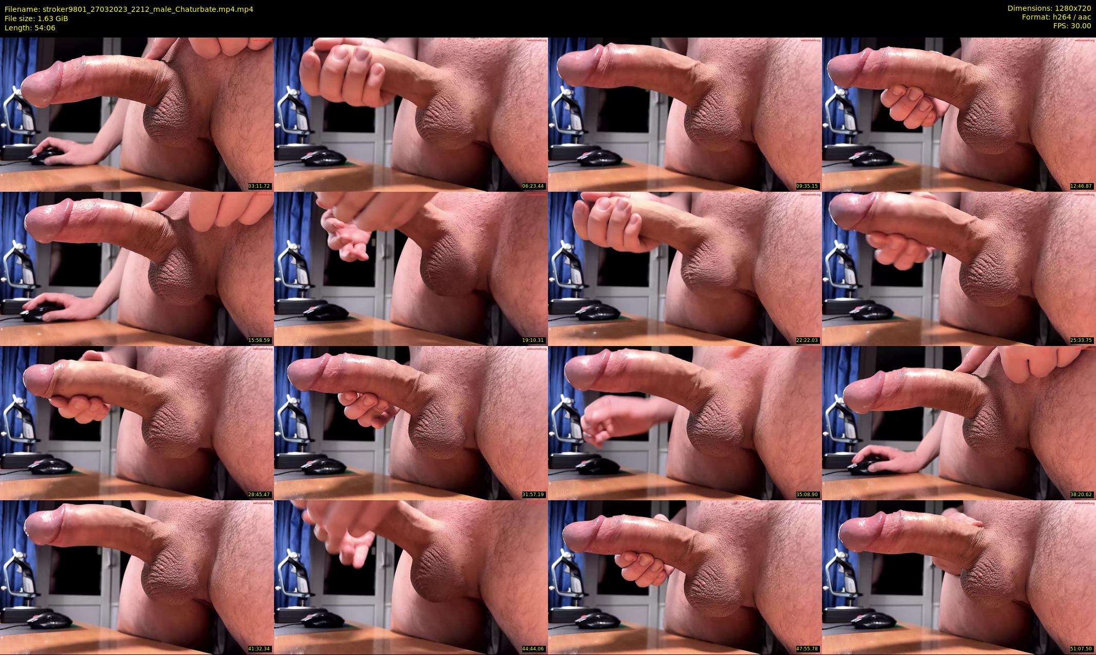 stroker9801 — 55 minute Chaturbate male cam show recording, 720p, Mar 27, 2023
