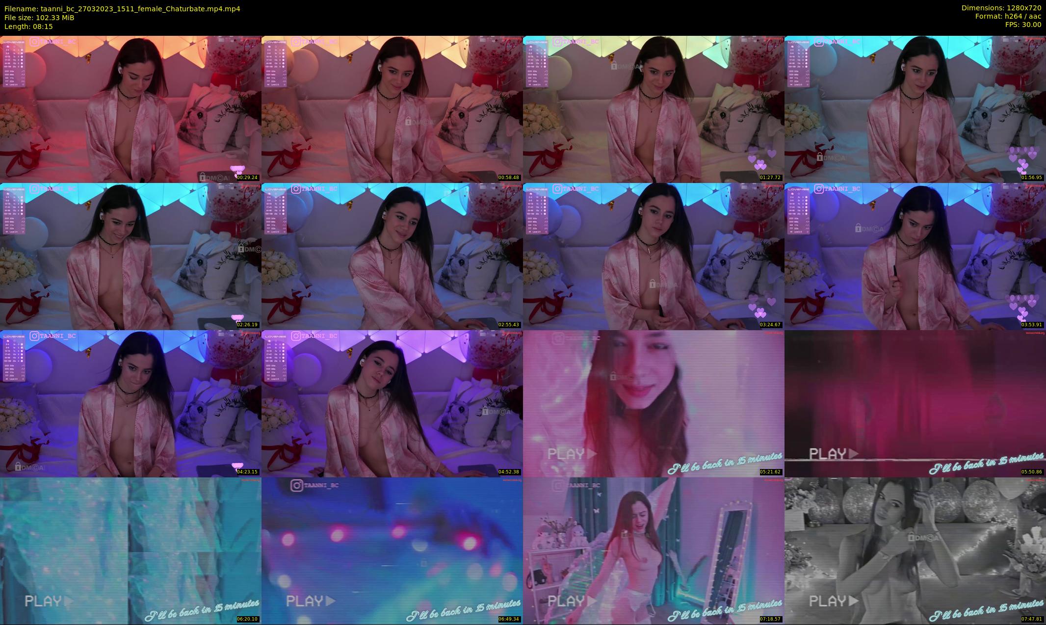 taanni_bc — 9 minute Chaturbate female cam show recording, 720p, Mar 27, 2023