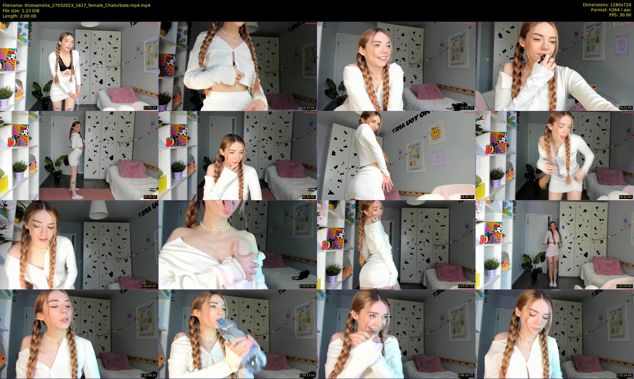 thisisamelia — 120 minute Chaturbate female cam show recording, 720p, Mar 27, 2023