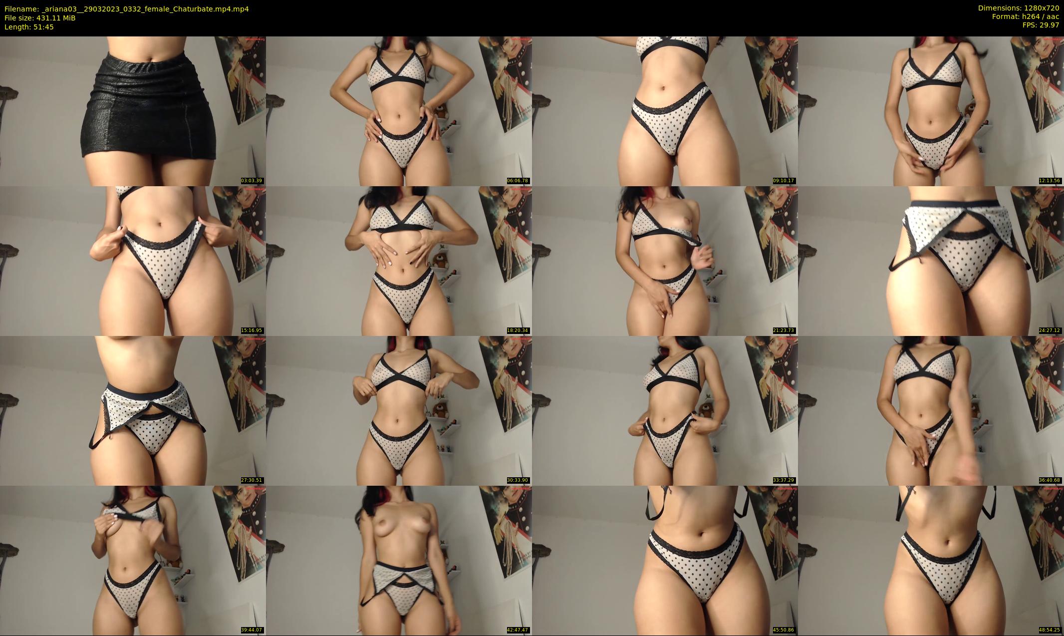 _ariana03_ — 52 minute Chaturbate female cam show recording, 720p, Mar 29, 2023