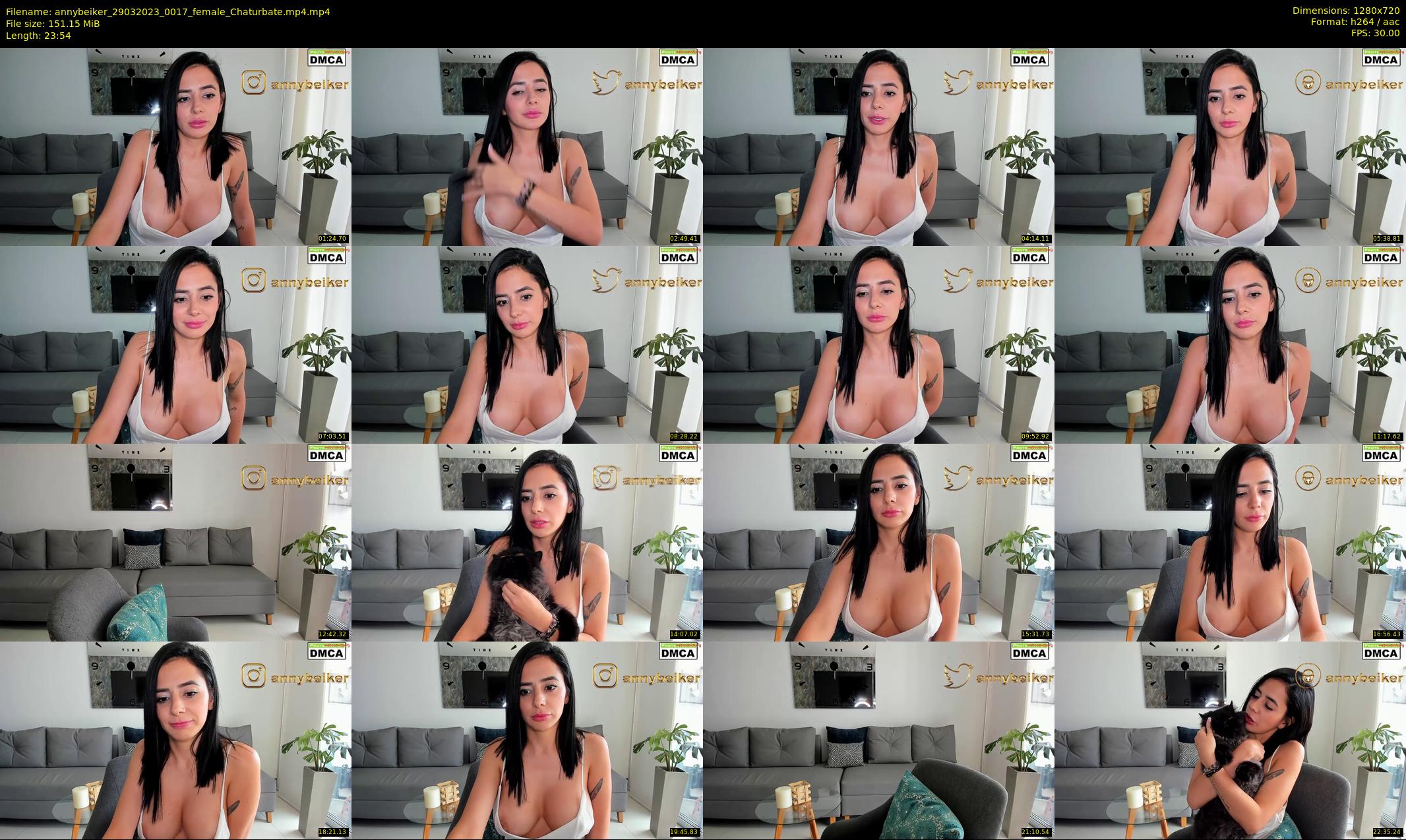 annybeiker — 24 minute Chaturbate female cam show recording, 720p, Mar 29, 2023