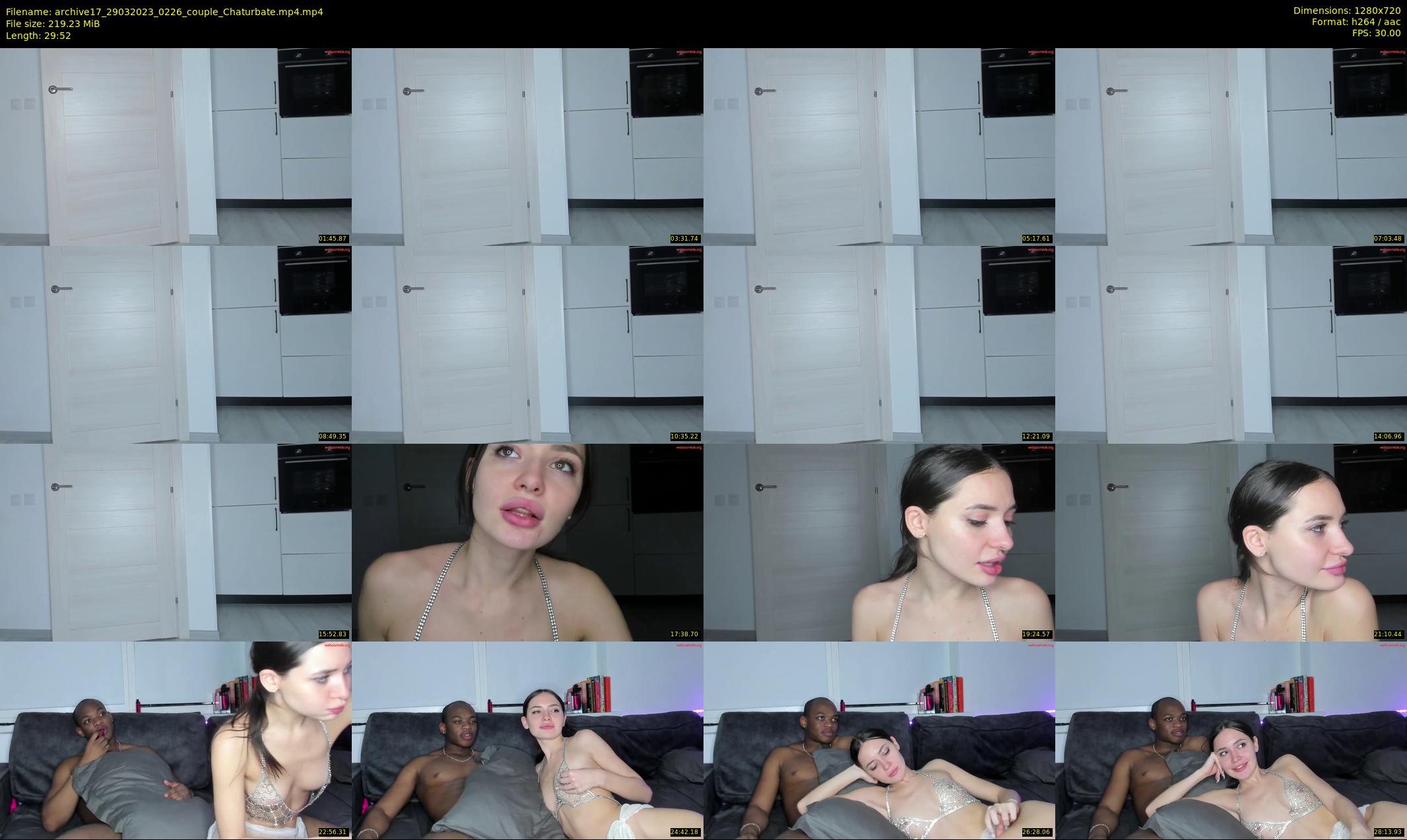 archive17 — 30 minute Chaturbate couple cam show recording, 720p, Mar 29, 2023