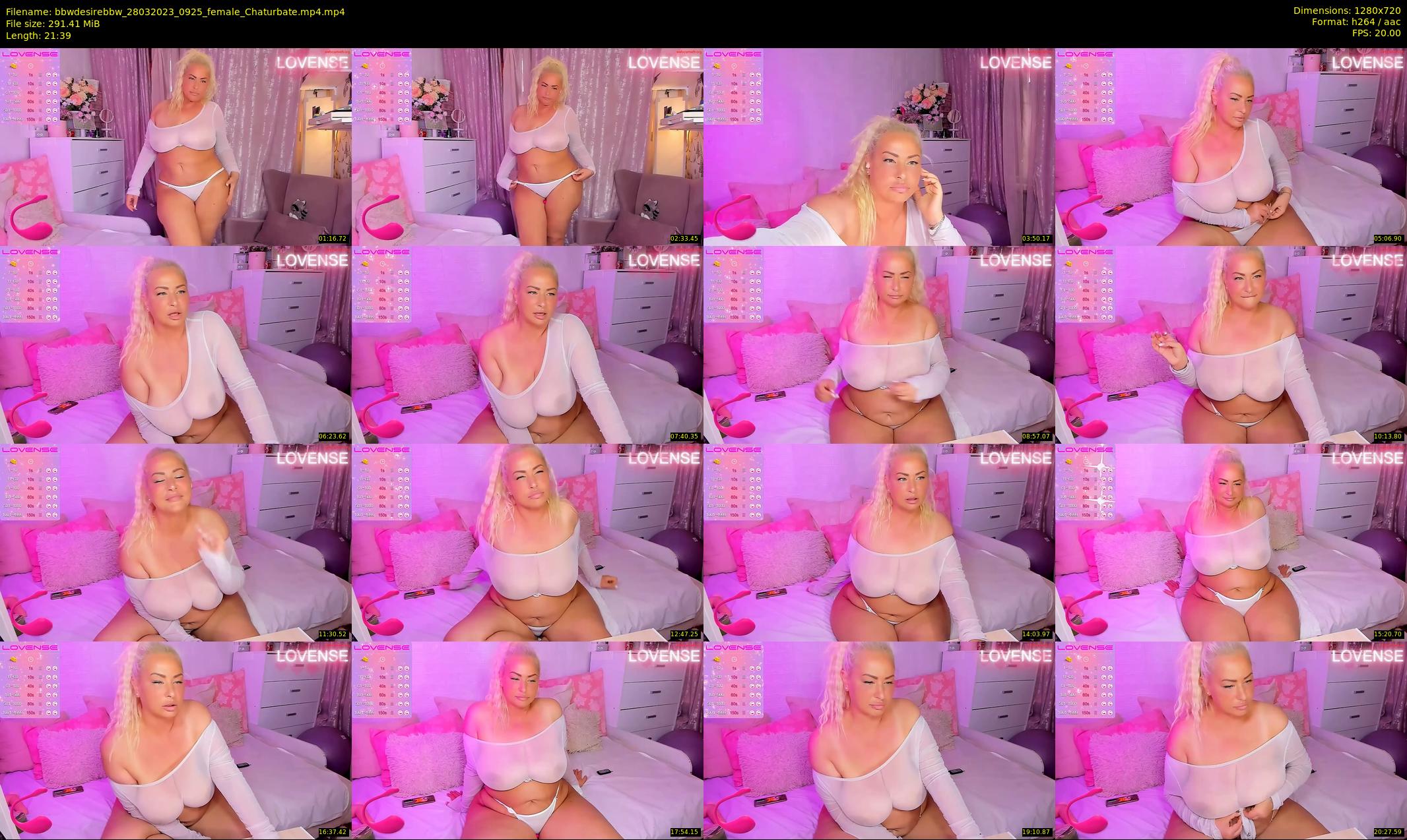 bbwdesirebbw — 22 minute Chaturbate female cam show recording, 720p, Mar 28, 2023