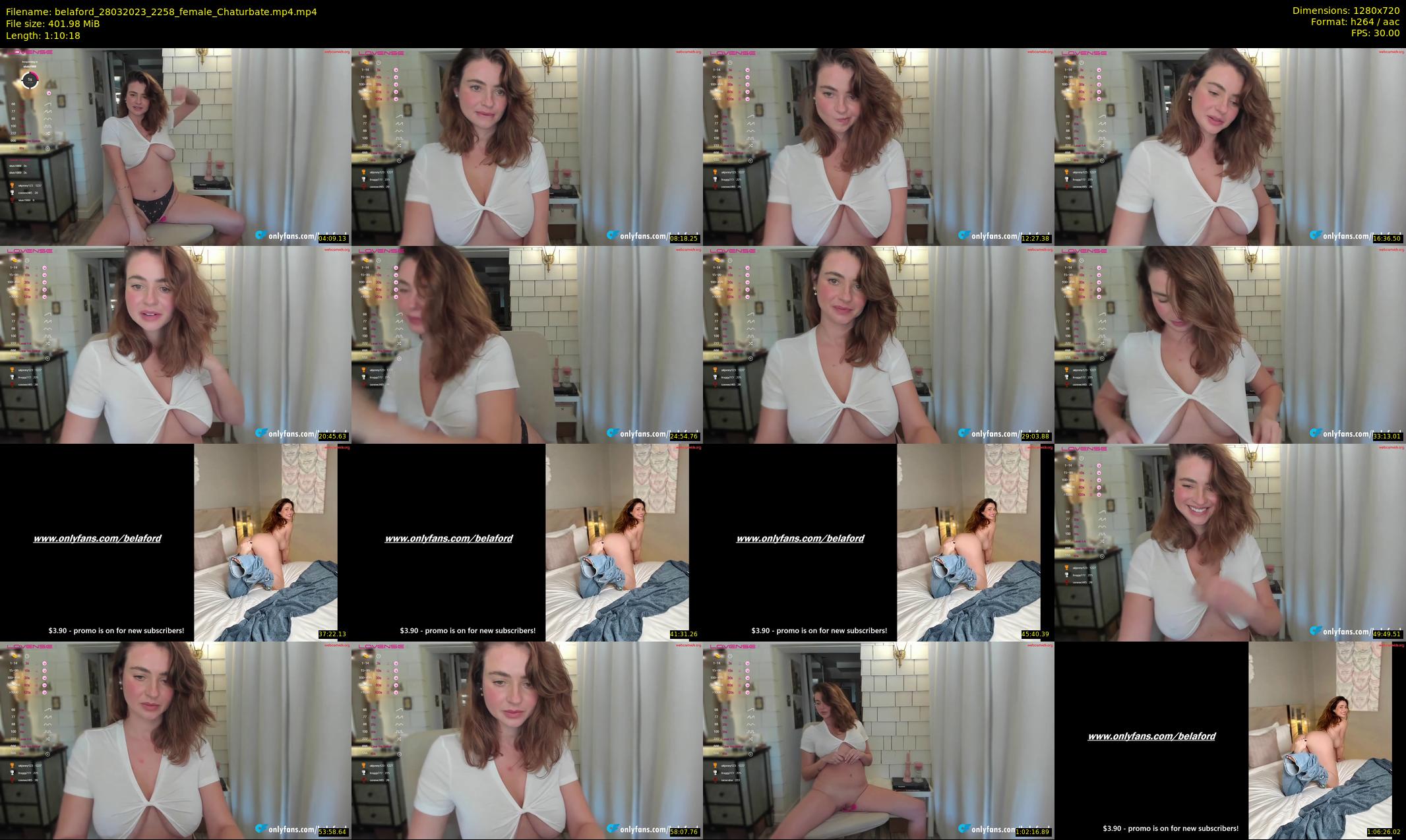 belaford — 71 minute Chaturbate female cam show recording, 720p, Mar 28, 2023
