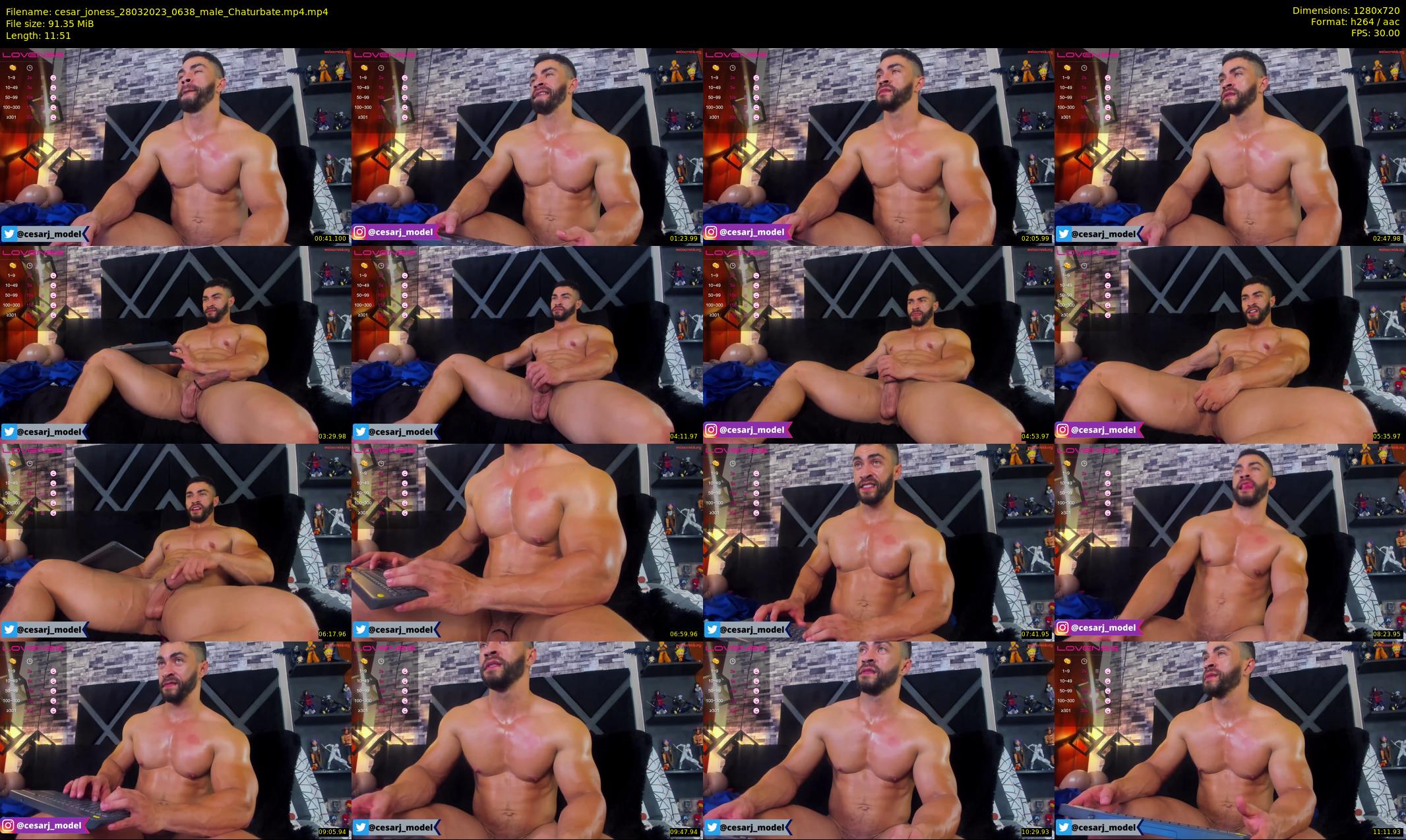 cesar_joness — 12 minute Chaturbate male cam show recording, 720p, Mar 28, 2023
