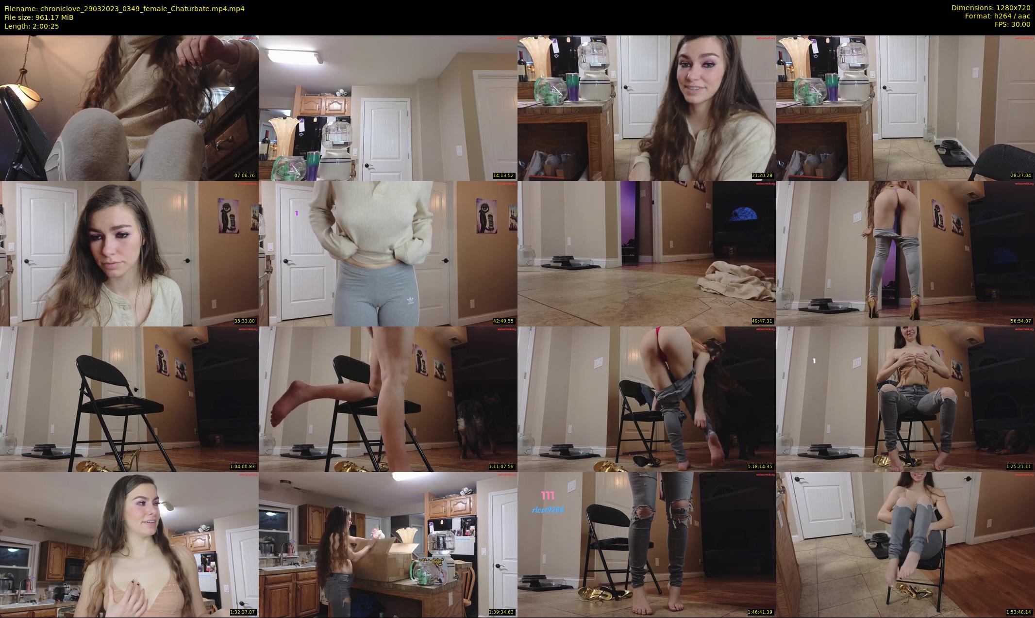chroniclove — 121 minute Chaturbate female cam show recording, 720p, Mar 29, 2023