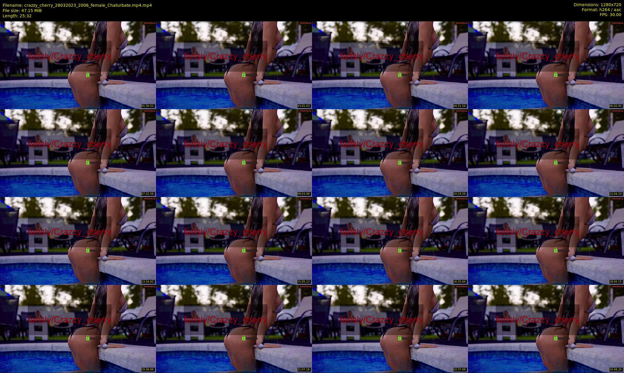 crazzy_cherry — 26 minute Chaturbate female cam show recording, 720p, Mar 28, 2023