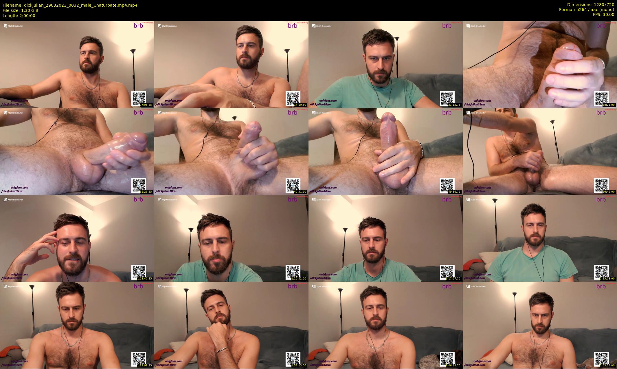 dickjulian — 120 minute Chaturbate male cam show recording, 720p, Mar 29, 2023