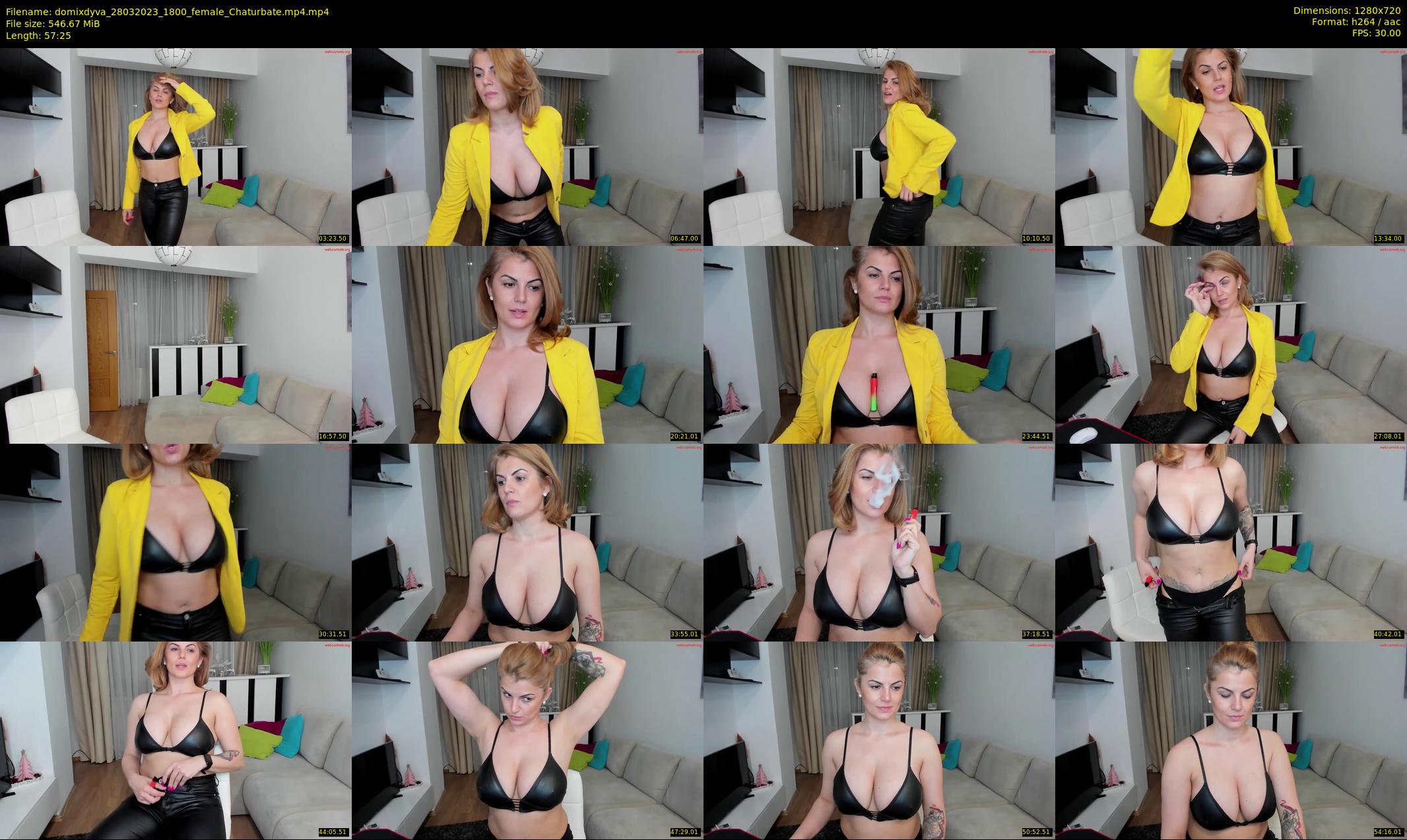 domixdyva — 58 minute Chaturbate female cam show recording, 720p, Mar 28, 2023