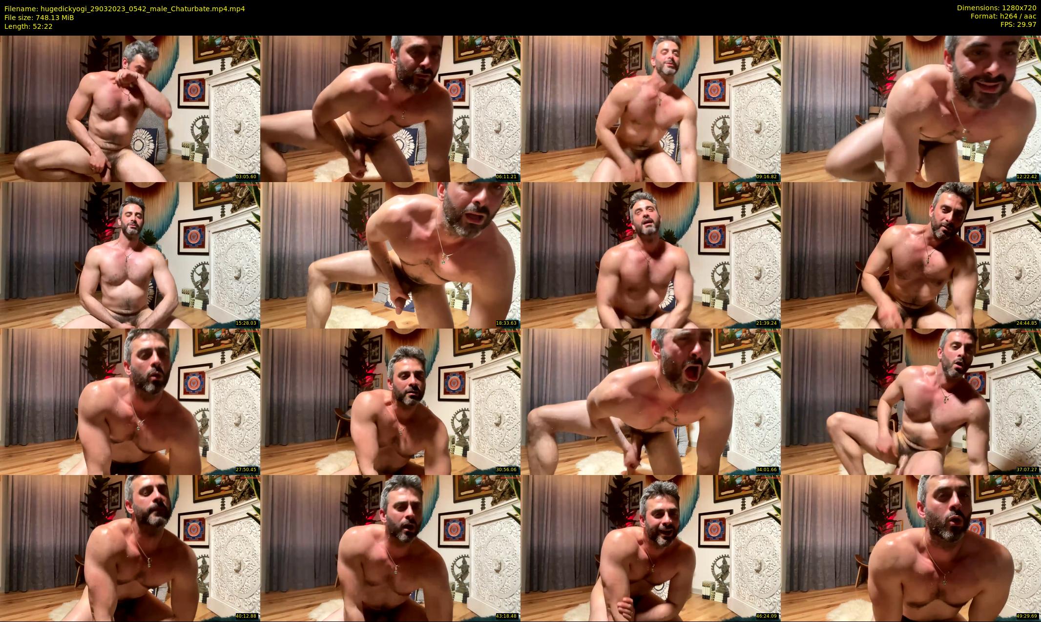 hugedickyogi — 53 minute Chaturbate male cam show recording, 720p, Mar 29, 2023