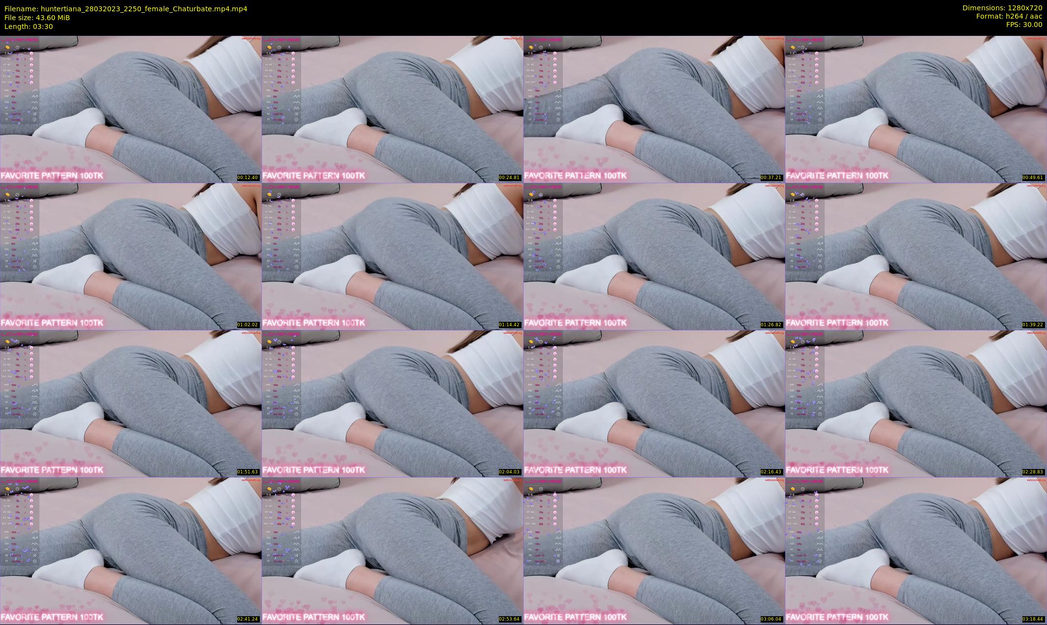 huntertiana — 4 minute Chaturbate female cam show recording, 720p, Mar 28, 2023