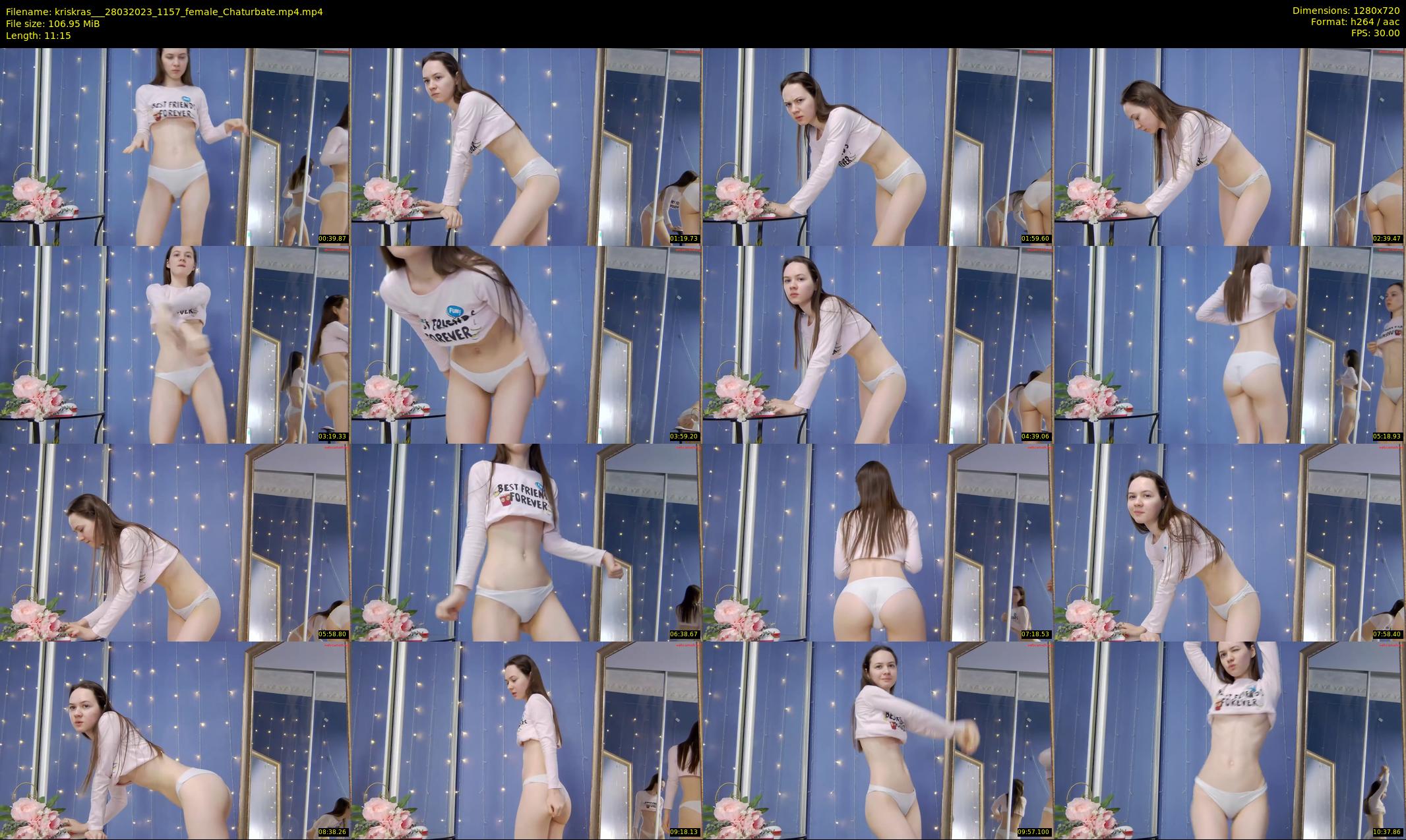 kriskras__ — 12 minute Chaturbate female cam show recording, 720p, Mar 28, 2023