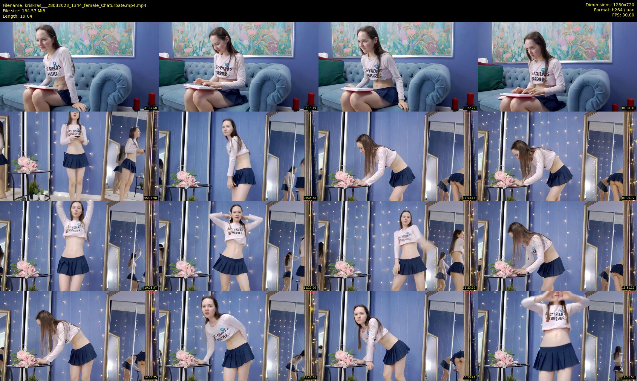 kriskras__ — 20 minute Chaturbate female cam show recording, 720p, Mar 28, 2023