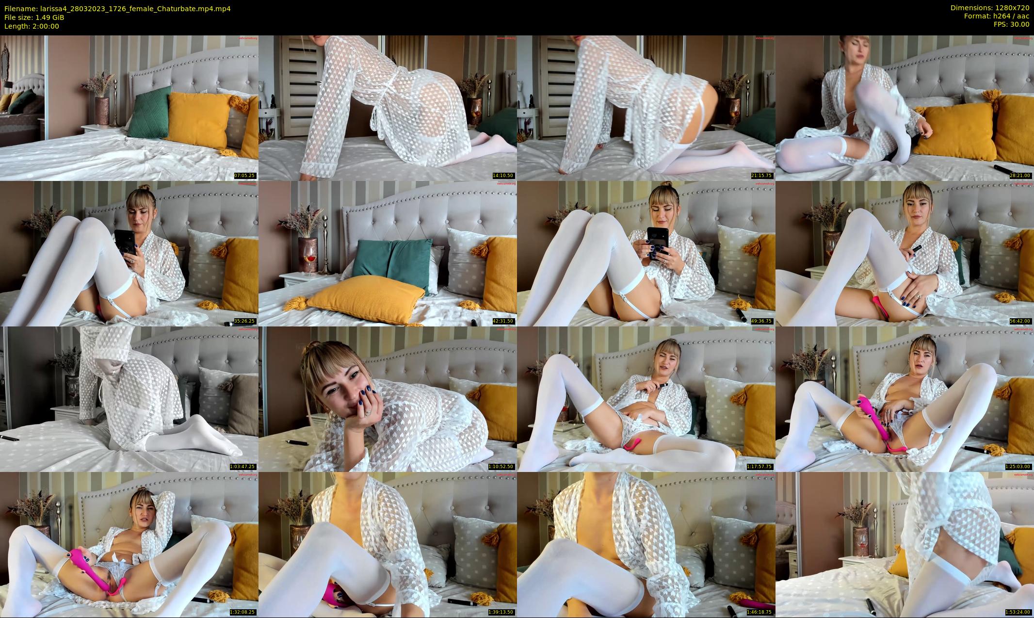 larissa4 — 120 minute Chaturbate female cam show recording, 720p, Mar 28, 2023