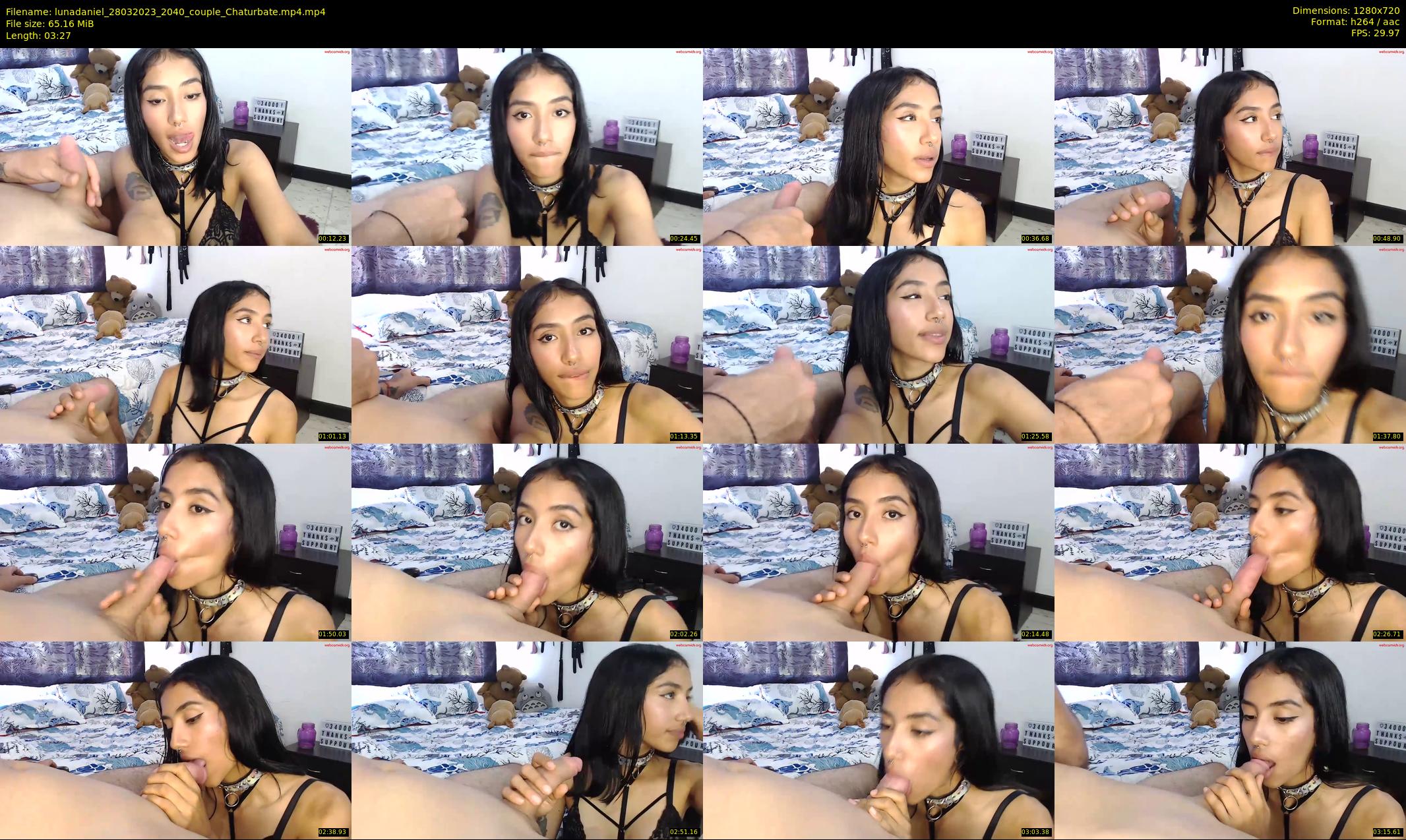 lunadaniel — 4 minute Chaturbate couple cam show recording, 720p, Mar 28, 2023