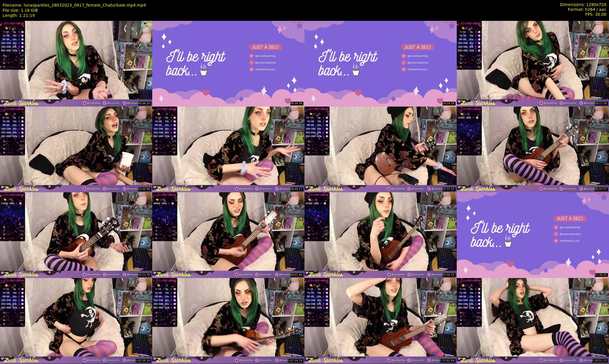 lunasparkles — 82 minute Chaturbate female cam show recording, 720p, Mar 28, 2023