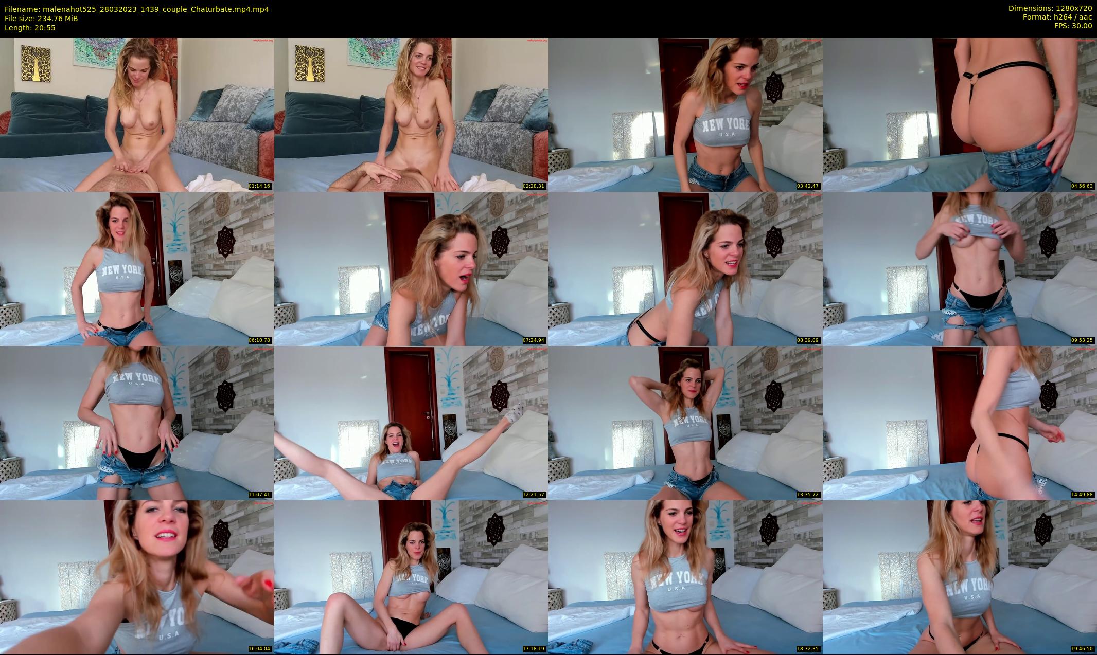 malenahot525 — 21 minute Chaturbate couple cam show recording, 720p, Mar 28, 2023