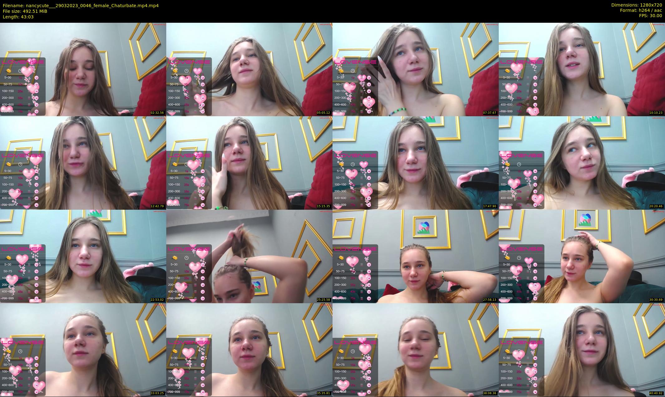 nancycute__ — 44 minute Chaturbate female cam show recording, 720p, Mar 29, 2023