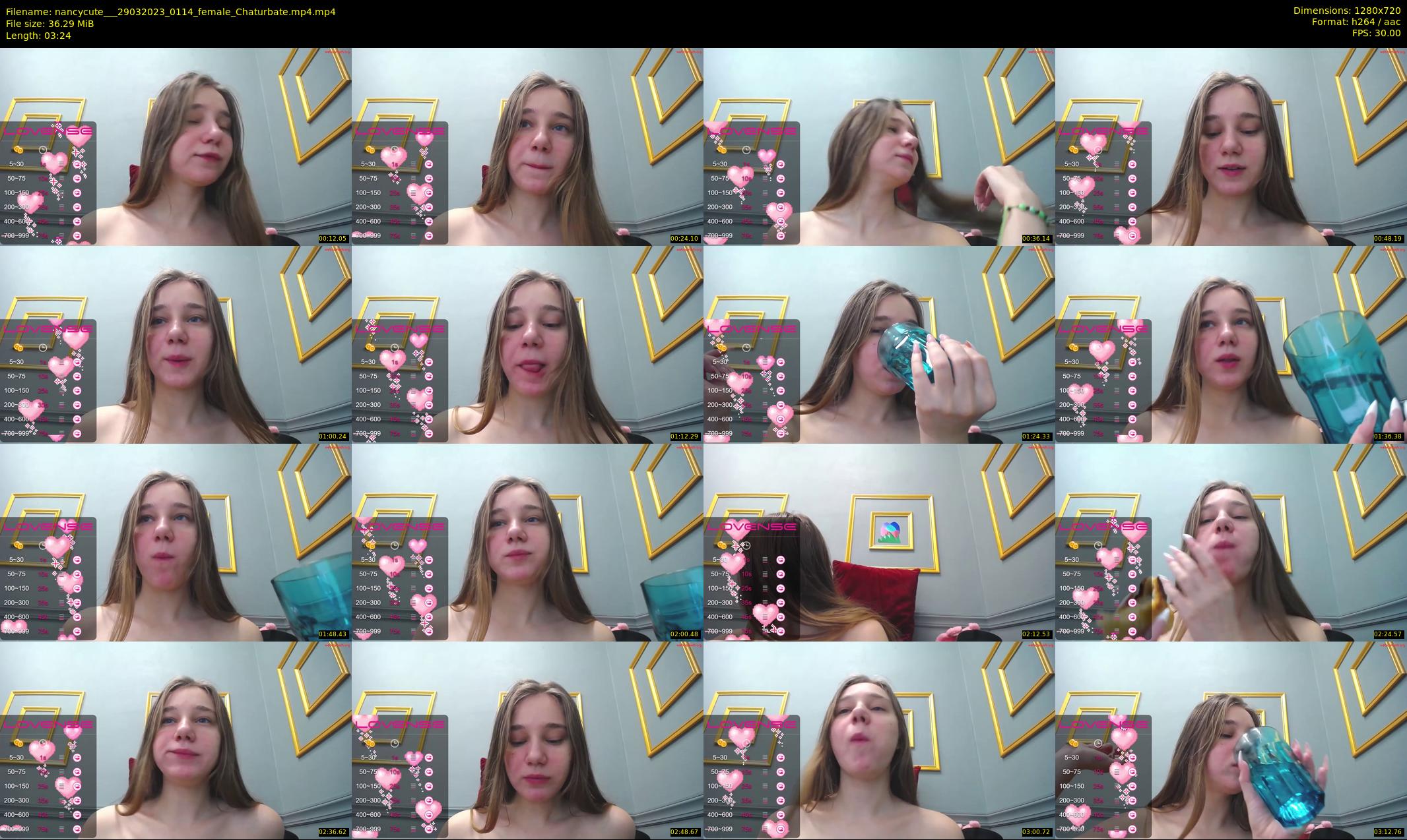nancycute__ — 4 minute Chaturbate female cam show recording, 720p, Mar 29, 2023